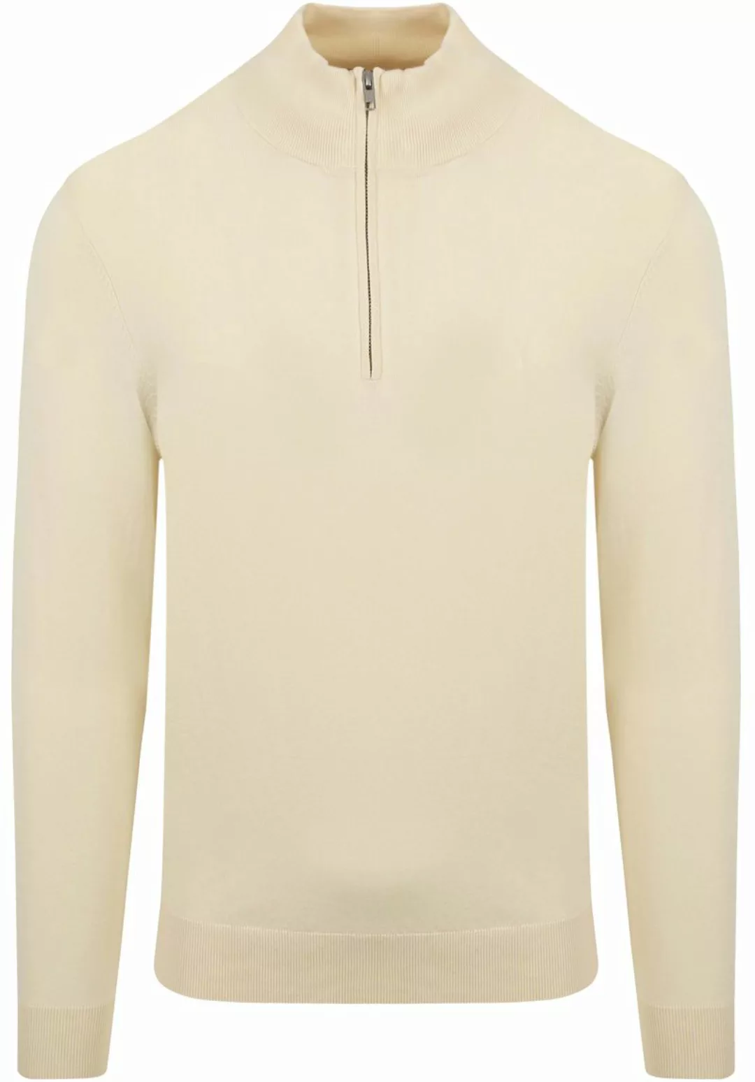 Profuomo Half Zip Pullover Luxury Ecru - Größe XXL günstig online kaufen