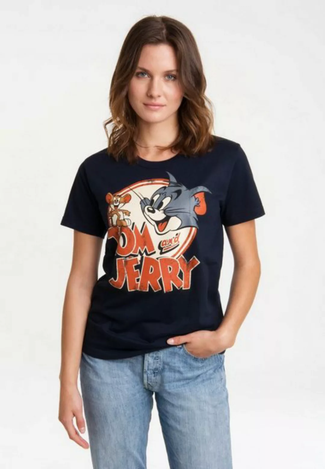 LOGOSHIRT T-Shirt Tom & Jerry mit lizenziertem Print günstig online kaufen
