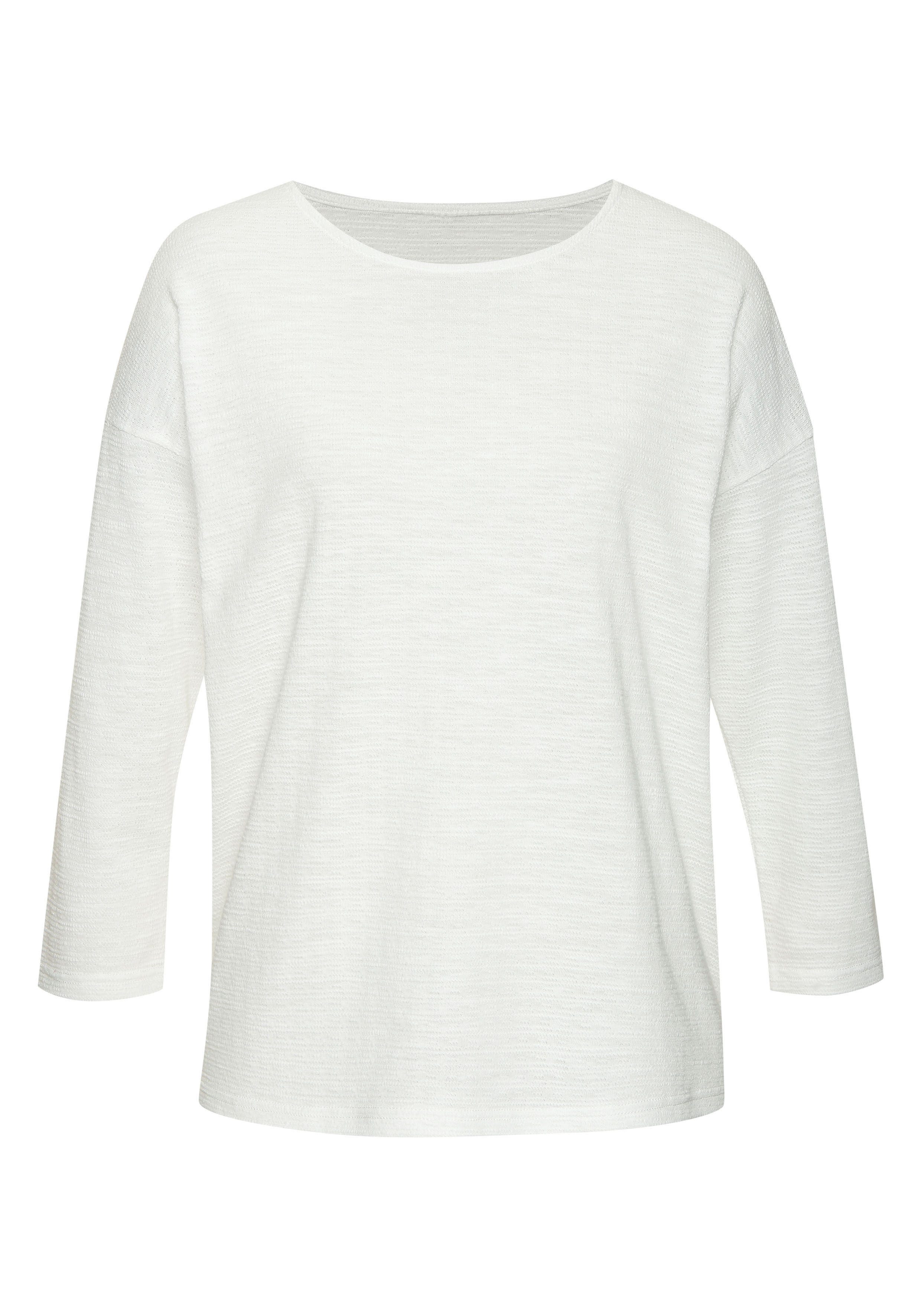Vivance Langarmshirt "mit modischer Struktur", aus bügelfreier Qualität mit günstig online kaufen