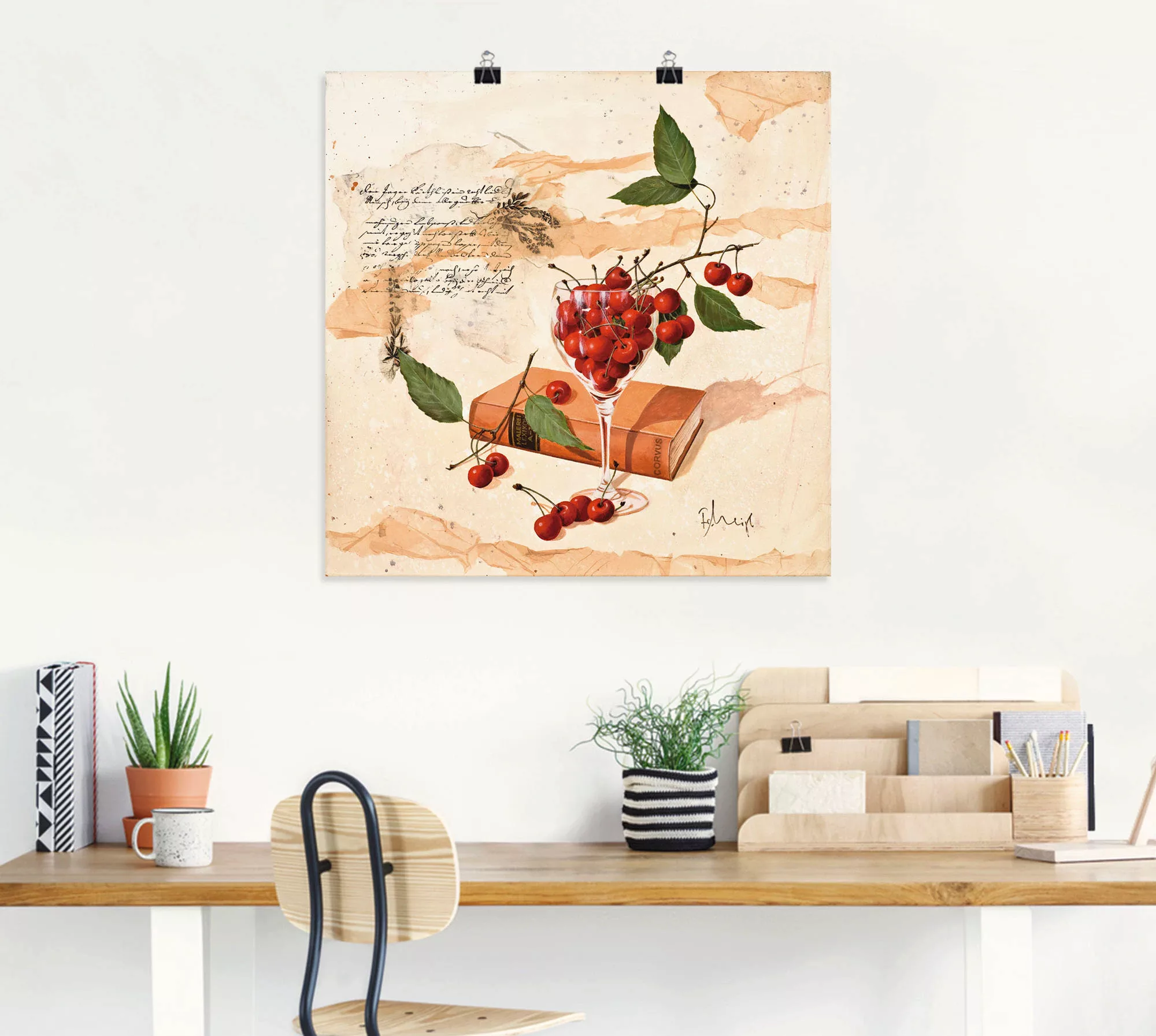 Artland Wandbild "Moderne Cosmea Variation", Arrangements, (1 St.), als Lei günstig online kaufen