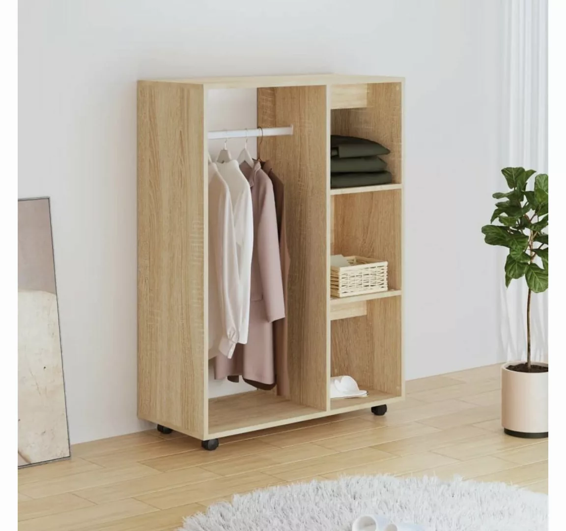 furnicato Kleiderschrank Sonoma-Eiche 80x40x110 cm Holzwerkstoff (1-St) günstig online kaufen