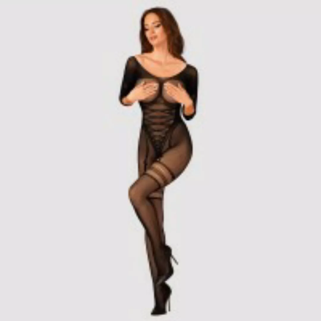 Obsessive Bodystocking Bodystocking schwarz Catsuit ouvert günstig online kaufen