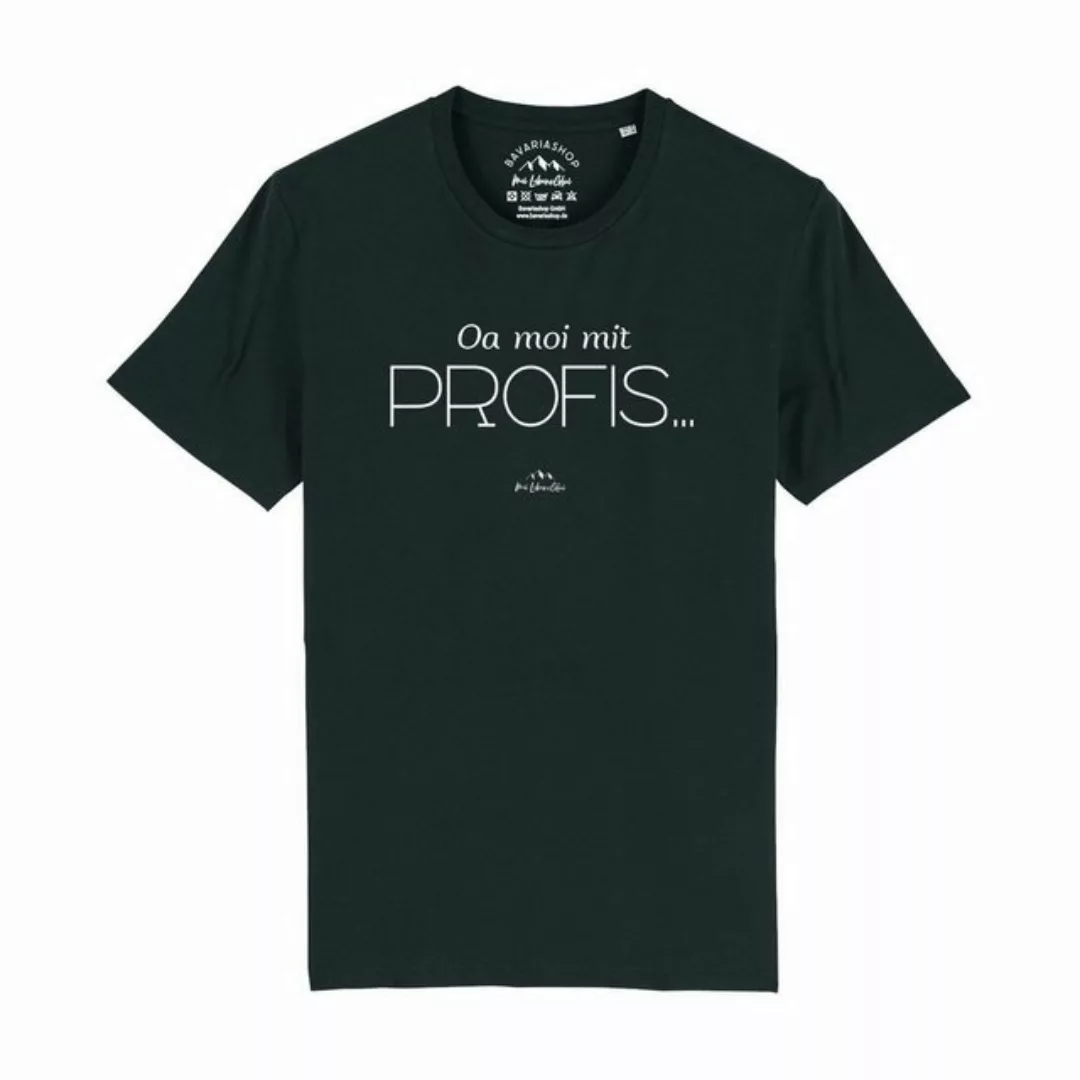 Bavariashop T-Shirt Herren T-Shirt "Oa moi mit Profis! günstig online kaufen