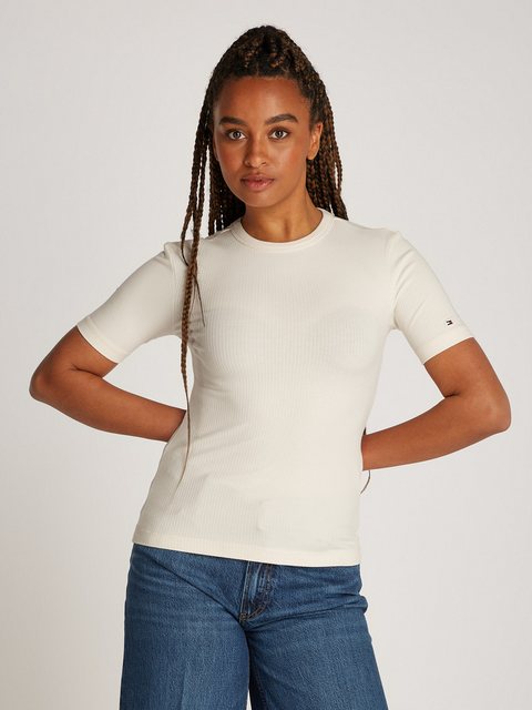 Tommy Hilfiger Kurzarmshirt 5X2 RIB C-NK SS mit Rundhals, Kurzarm günstig online kaufen