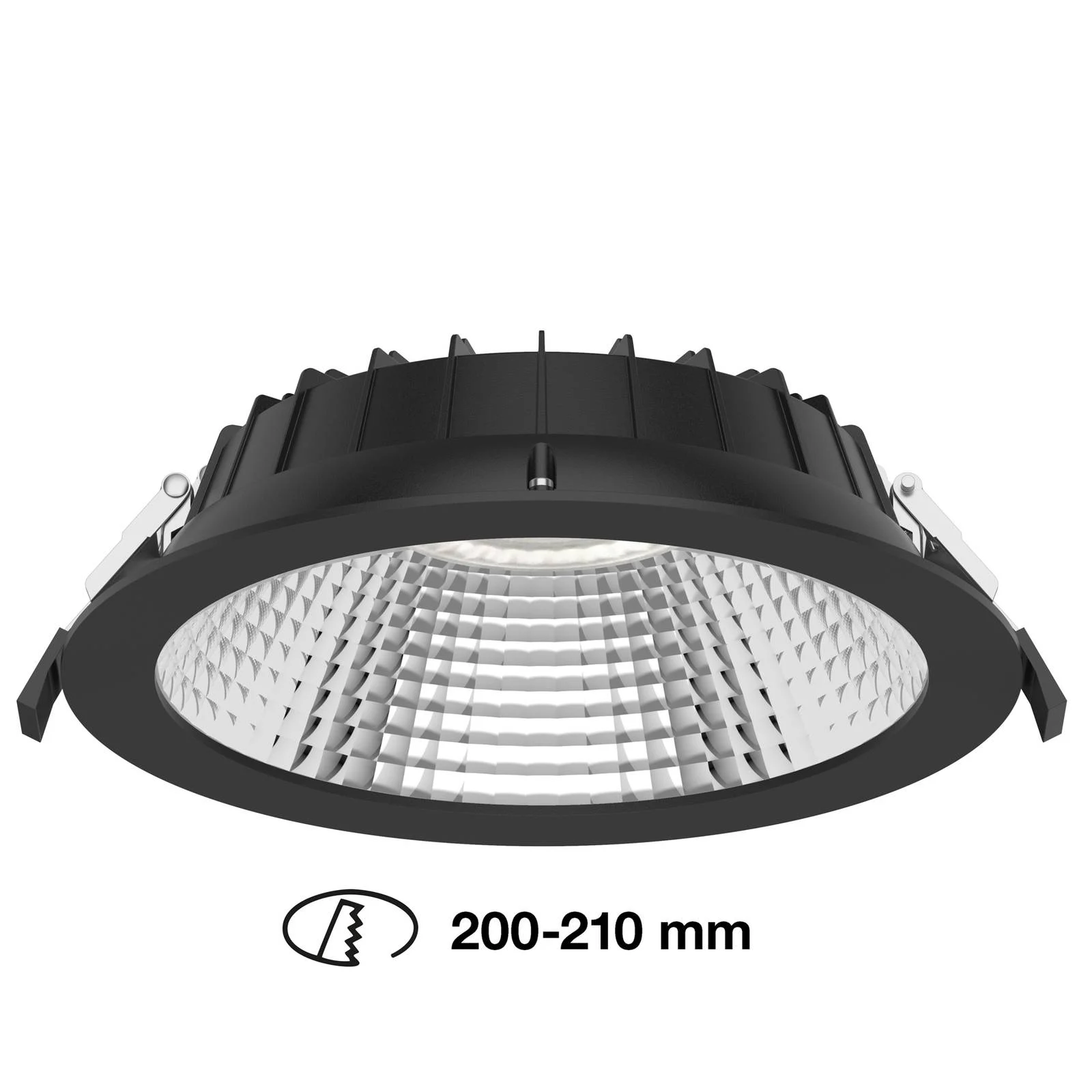 SLC Shift LED-Einbaustrahler Ø 22,8cm CCT, schwarz günstig online kaufen