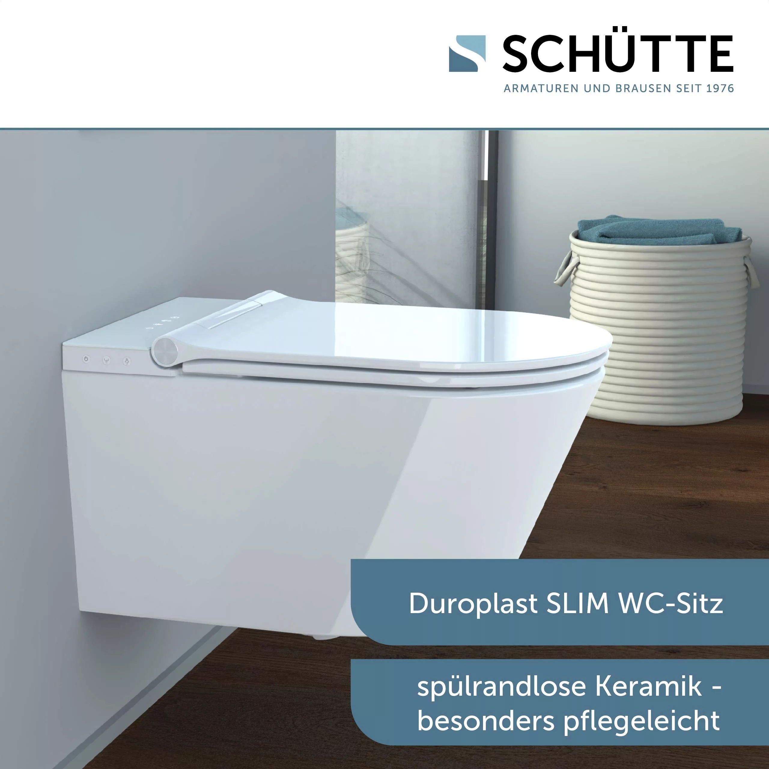 Schütte Dusch-WC »CESARI«, spülrandlos, Bidet-Funktion, Absenkautomatik, Ge günstig online kaufen