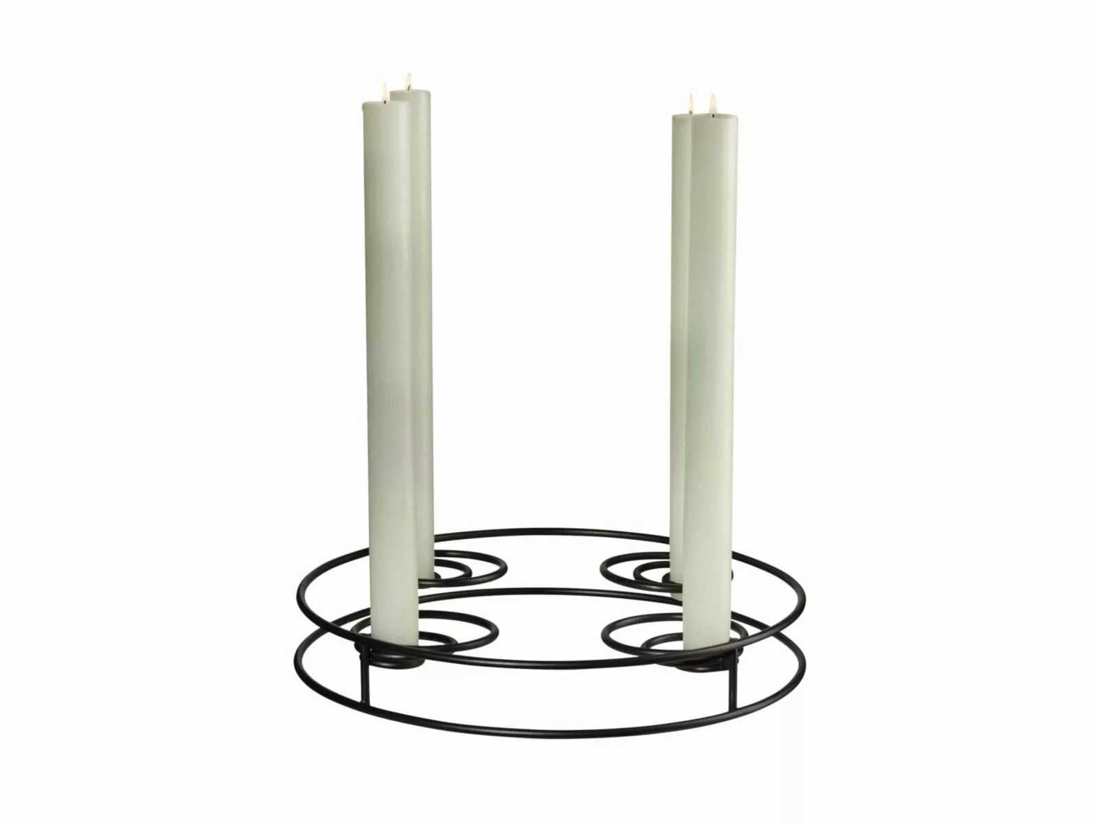 ASA Kerzenleuchter ASA Kerzenständer rund multifunktional Ø 24,5 cm (schwar günstig online kaufen