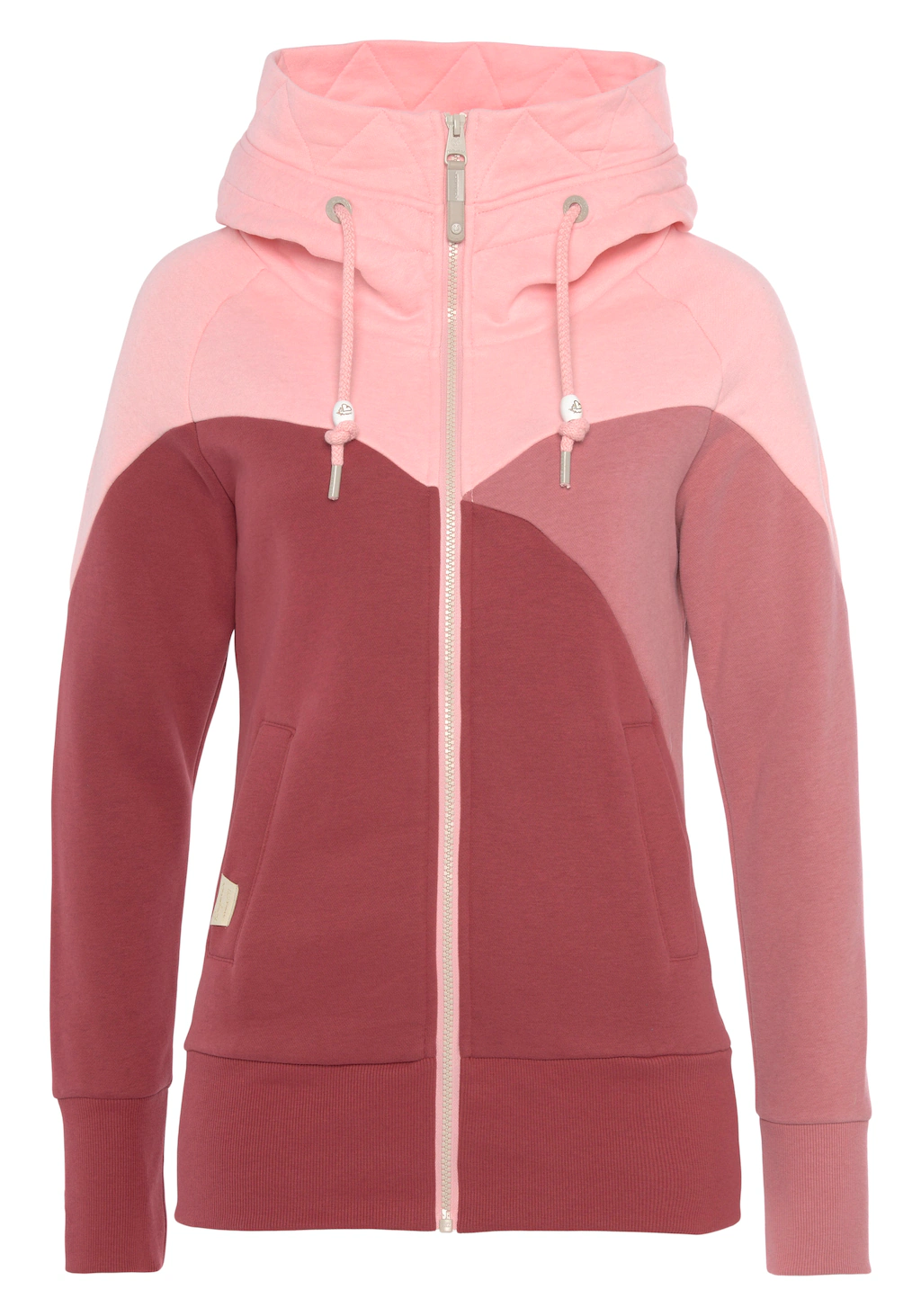 Ragwear Kapuzensweatjacke "Sweatshirt CHELLI ZIP", hochschließender Kragen günstig online kaufen