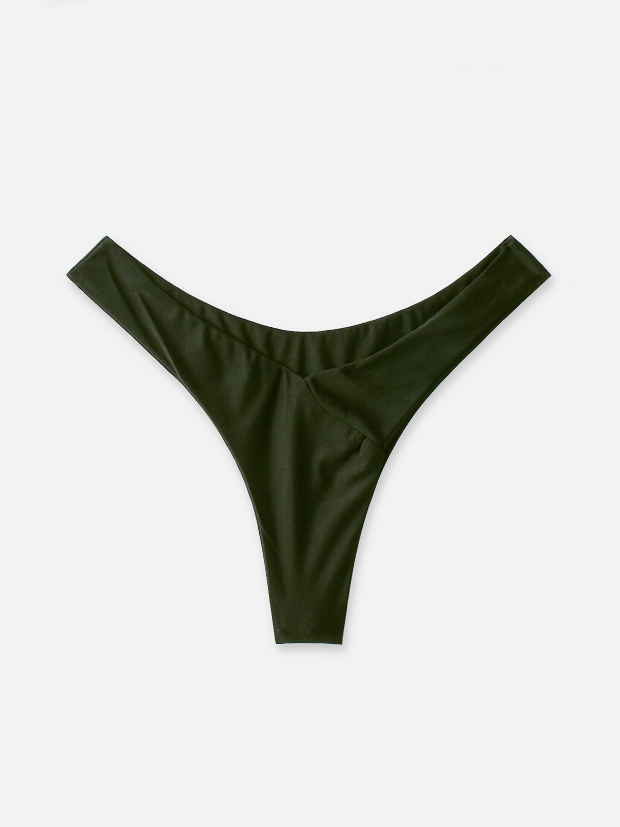 Plain Army Green Bikini Bottoms günstig online kaufen