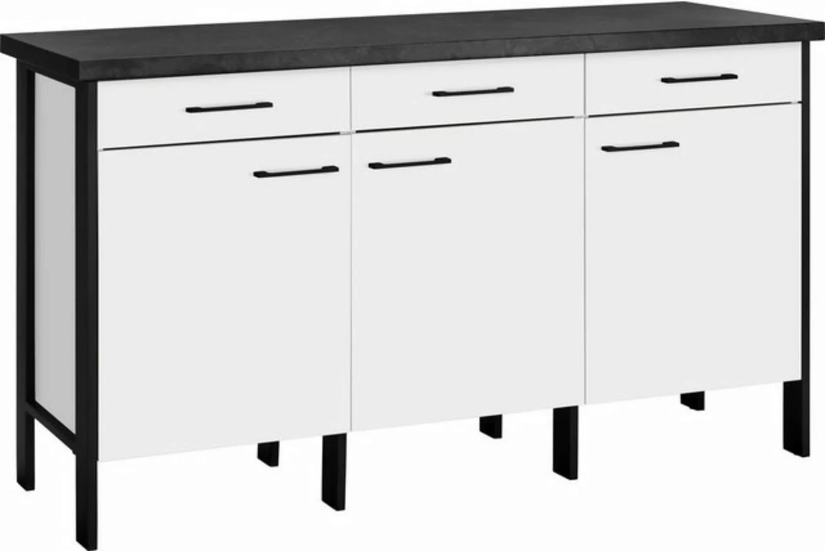 OPTIFIT Unterschrank Tokio 158 cm breit, mit Stahlgestell, mit Vollauszug, günstig online kaufen