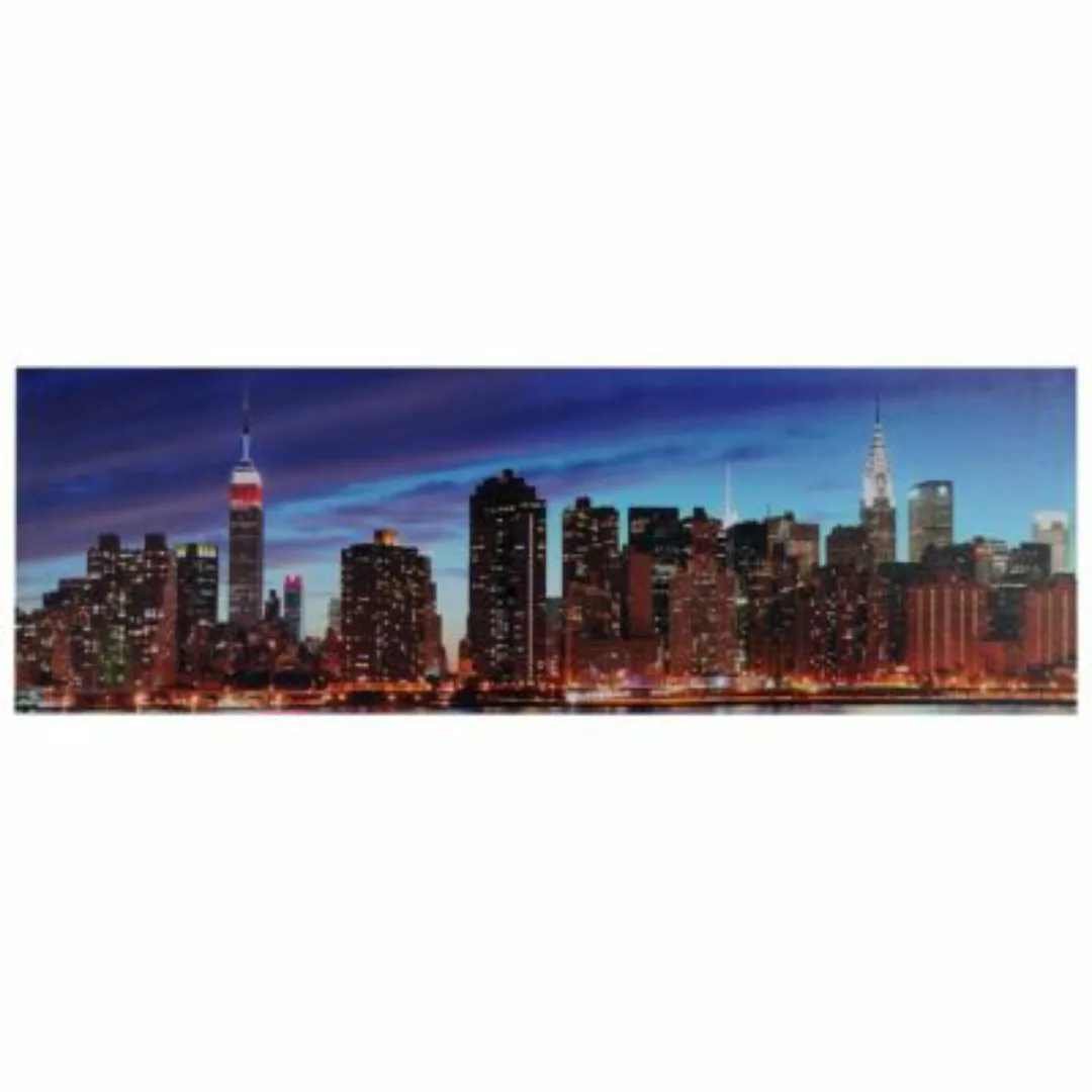 HWC Mendler LED-Bild mit Timer, 120x40cm New York, flackernd mehrfarbig günstig online kaufen