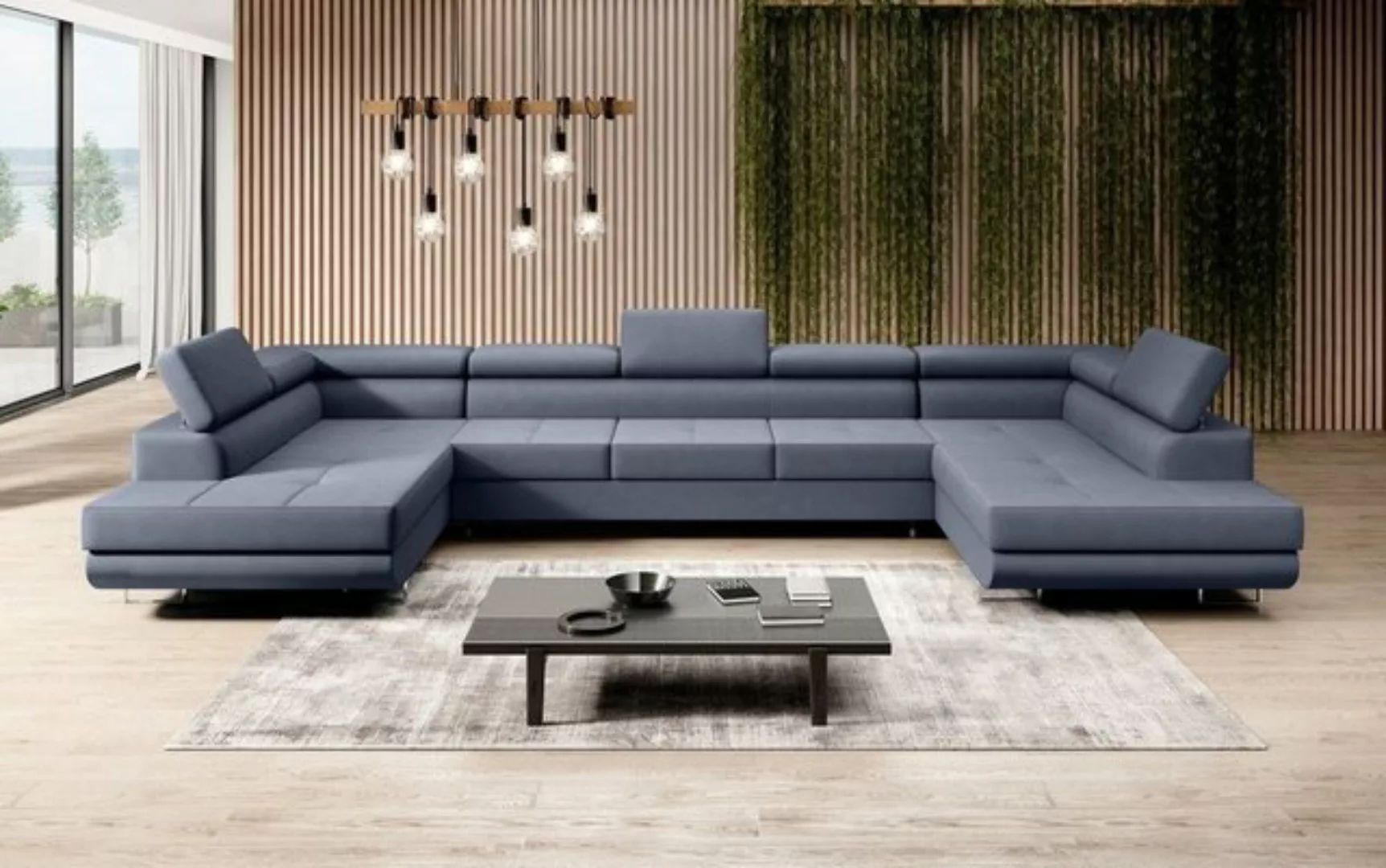 Luxusbetten24 Schlafsofa Designer Sofa Positano, mit Stauraum und Schlaffun günstig online kaufen