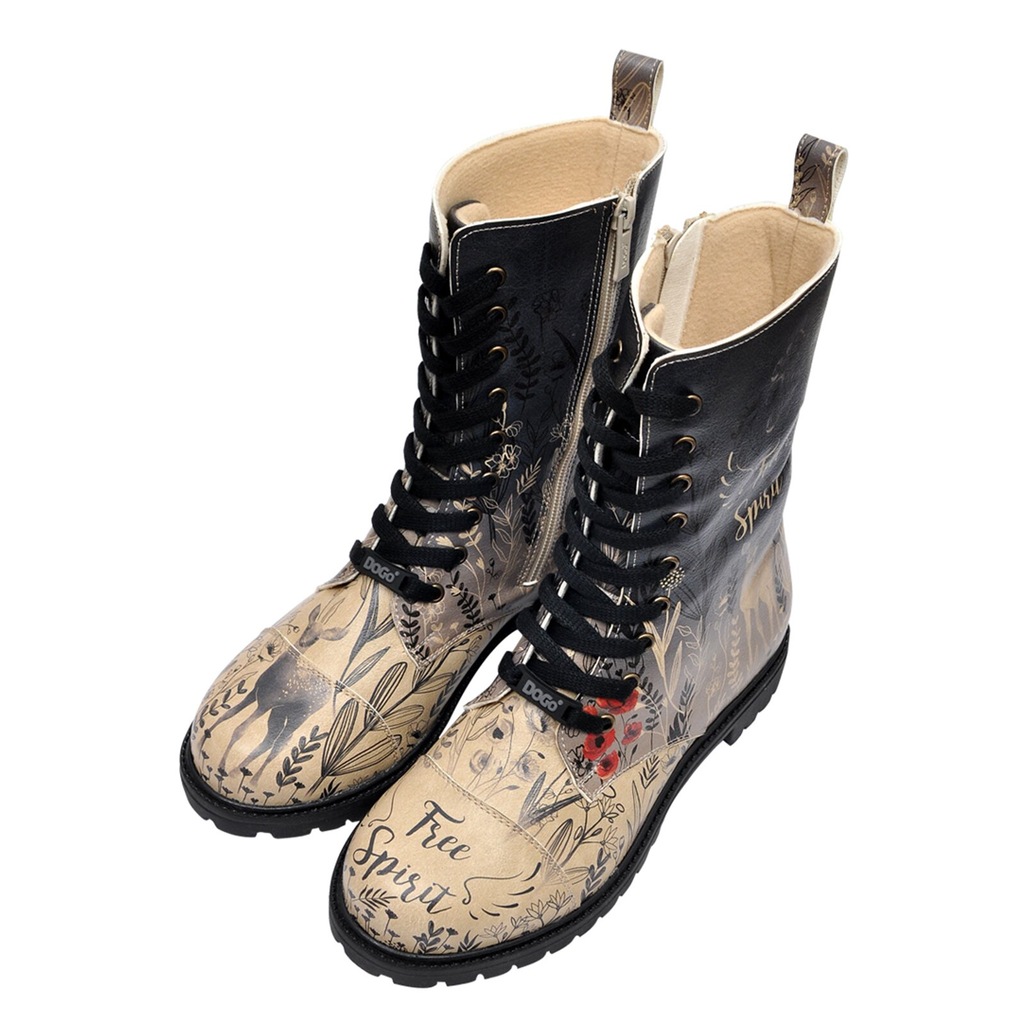 DOGO Schnürboots "Zipsy High-Top Boots Owls Family Damen Stiefeletten", Han günstig online kaufen