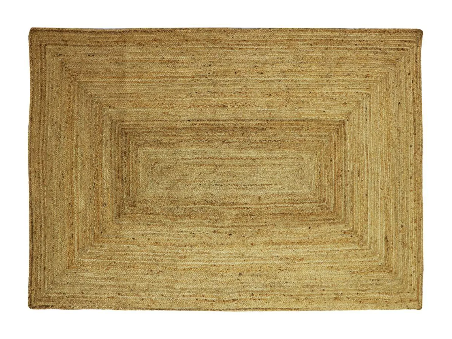 Teppich rechteckig - 100 % geflochtene Jute - 160 x 230 cm - Naturfarben - günstig online kaufen