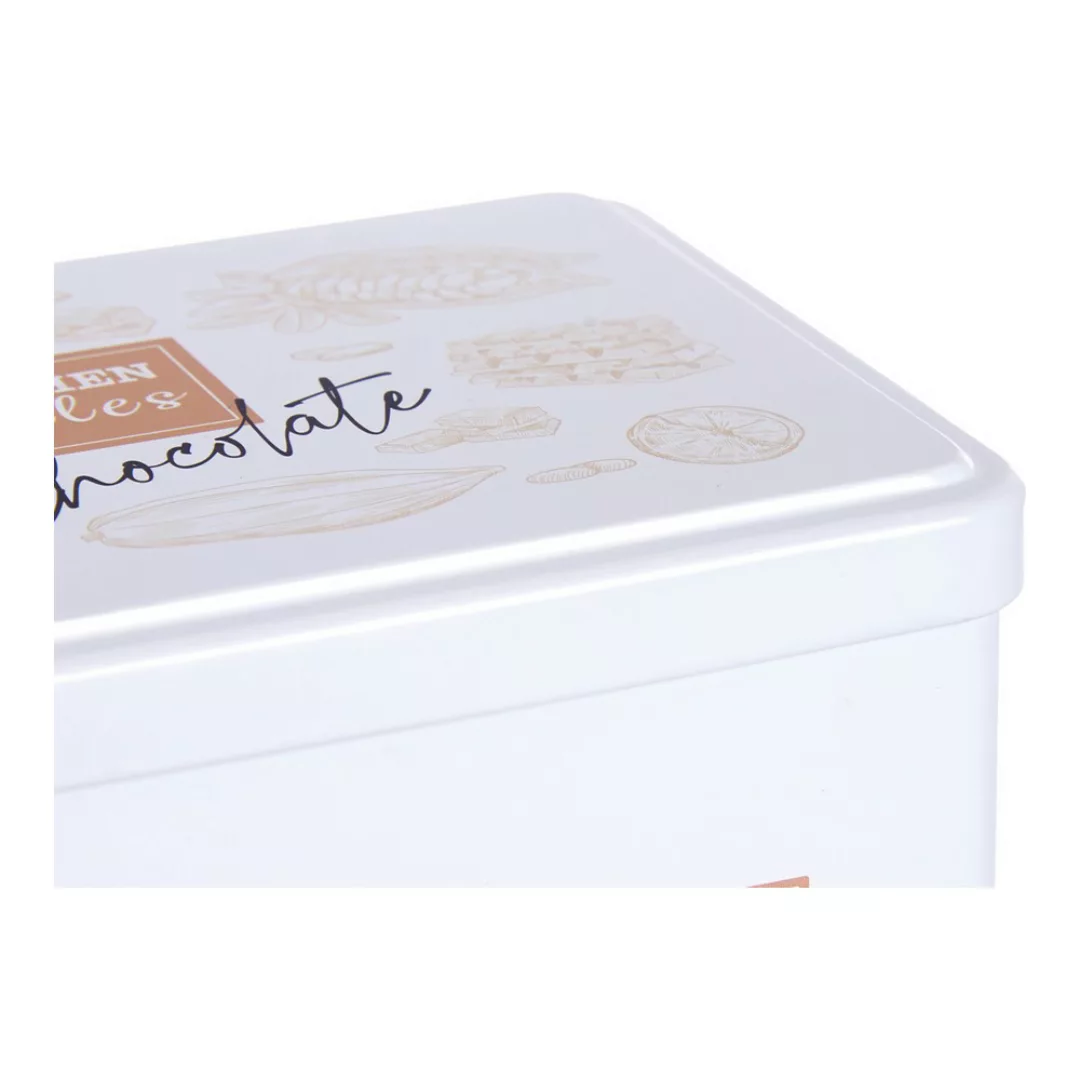 Gefäß Rechteckig Schokolade Weiß Weißblech (11 X 7,1 X 18 Cm) günstig online kaufen