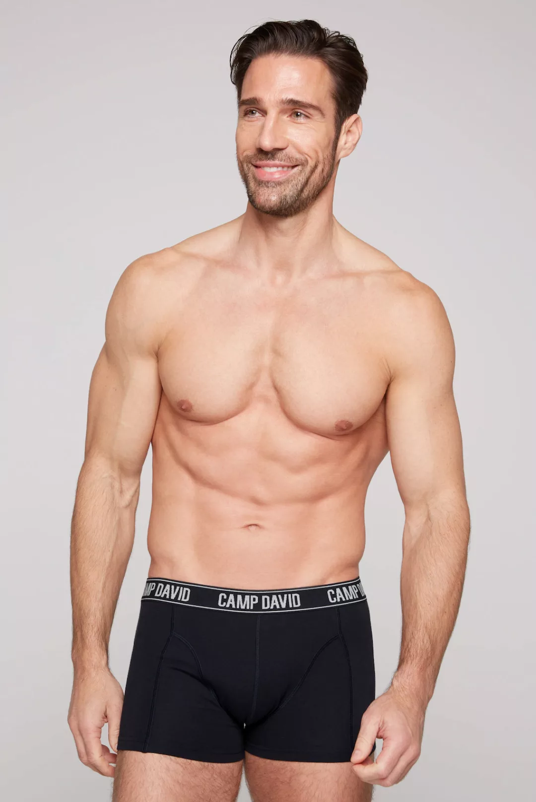 CAMP DAVID Boxershorts, (Packung, 2 St.), im 2er- Pack mit Logobund günstig online kaufen