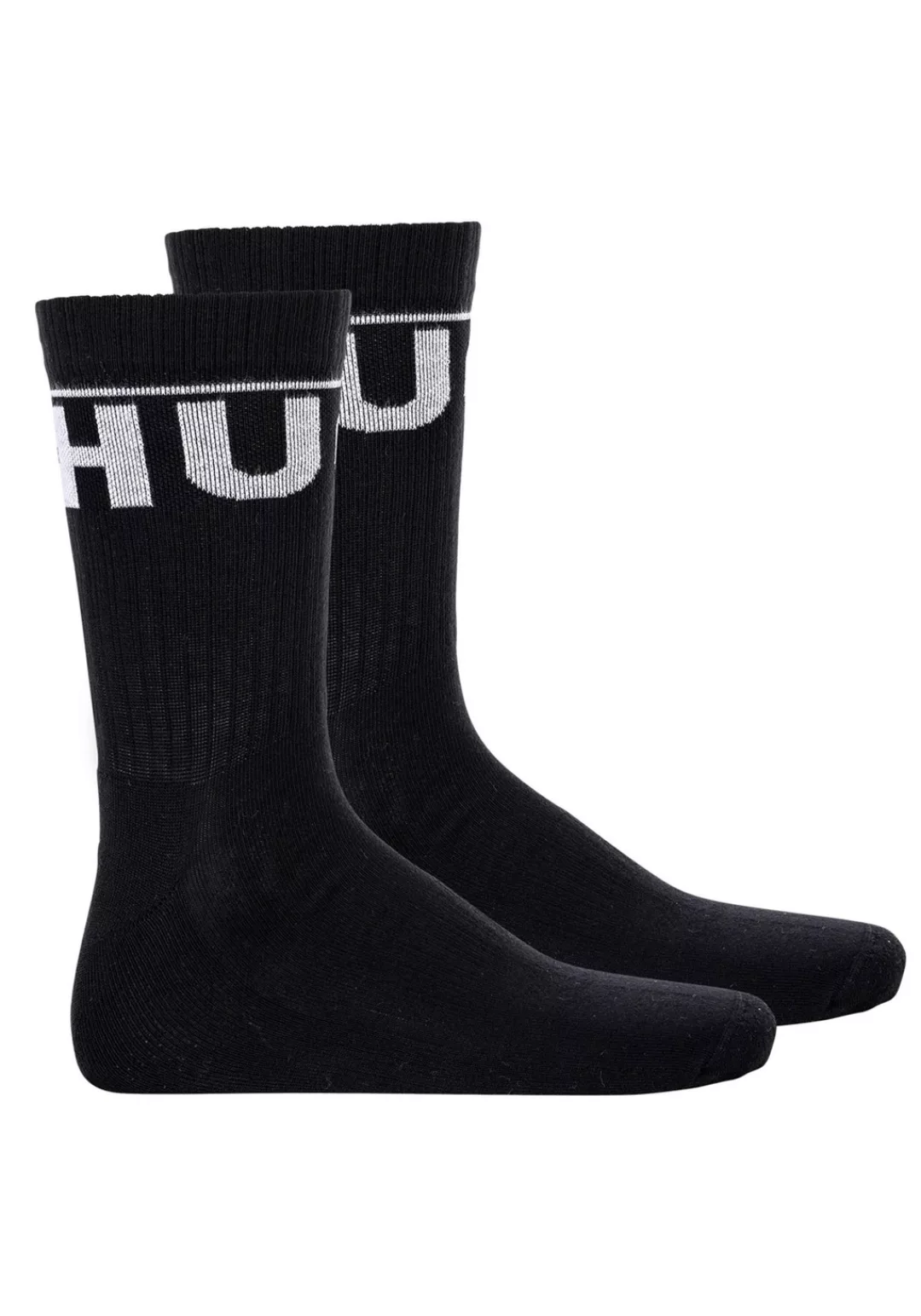 HUGO Underwear Freizeitsocken "2P QS RIB ICONIC CC", (Packung, 2 Paar, 2er) günstig online kaufen