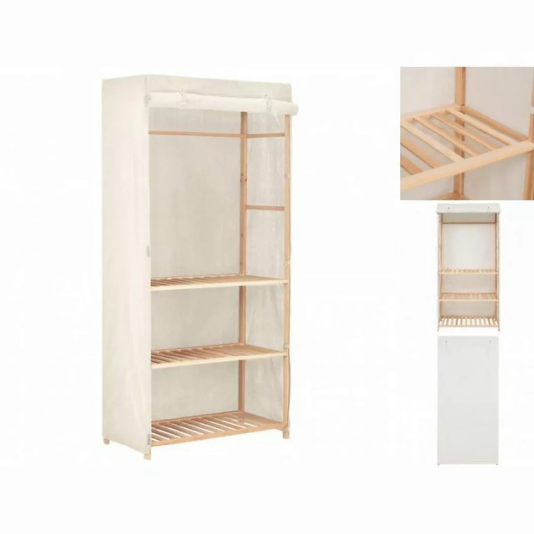 vidaXL Kleiderschrank Kleiderschrank Stoffschrank mit 3 Ebenen 79 x 40 x 17 günstig online kaufen