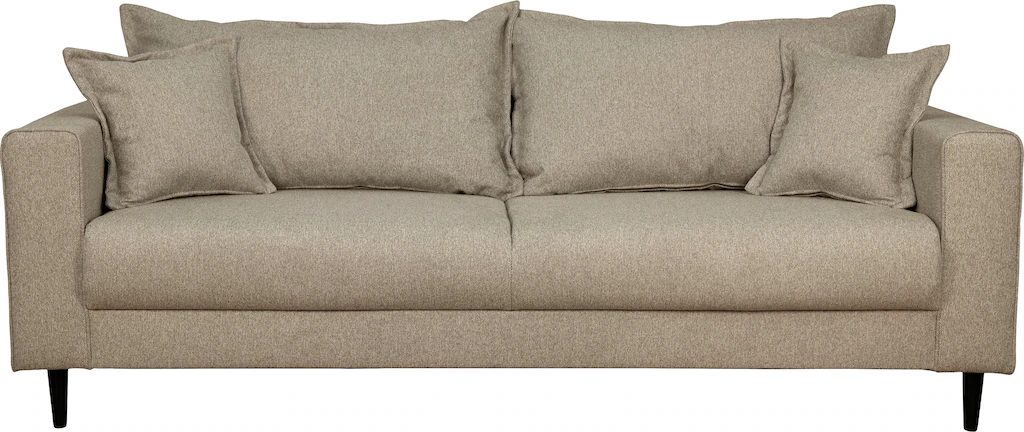 Home affaire 3-Sitzer "VEYRAS, hoher Sitzkomfort, Maße B/T/H: 212/84/76 cm" günstig online kaufen