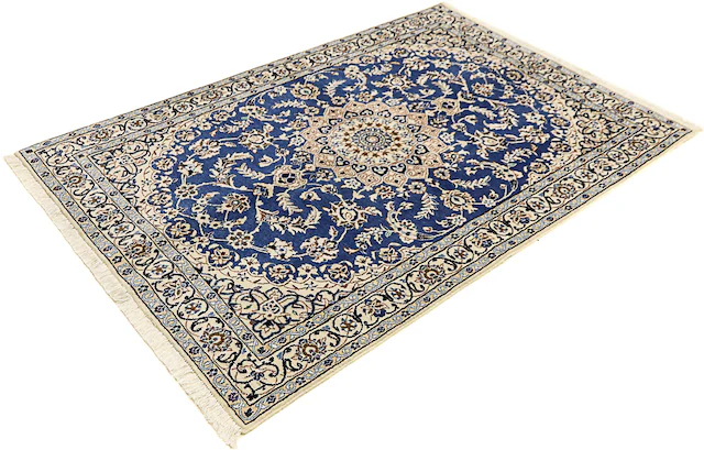 morgenland Orientteppich »Perser - Nain - Royal - 172 x 114 cm - blau«, rec günstig online kaufen