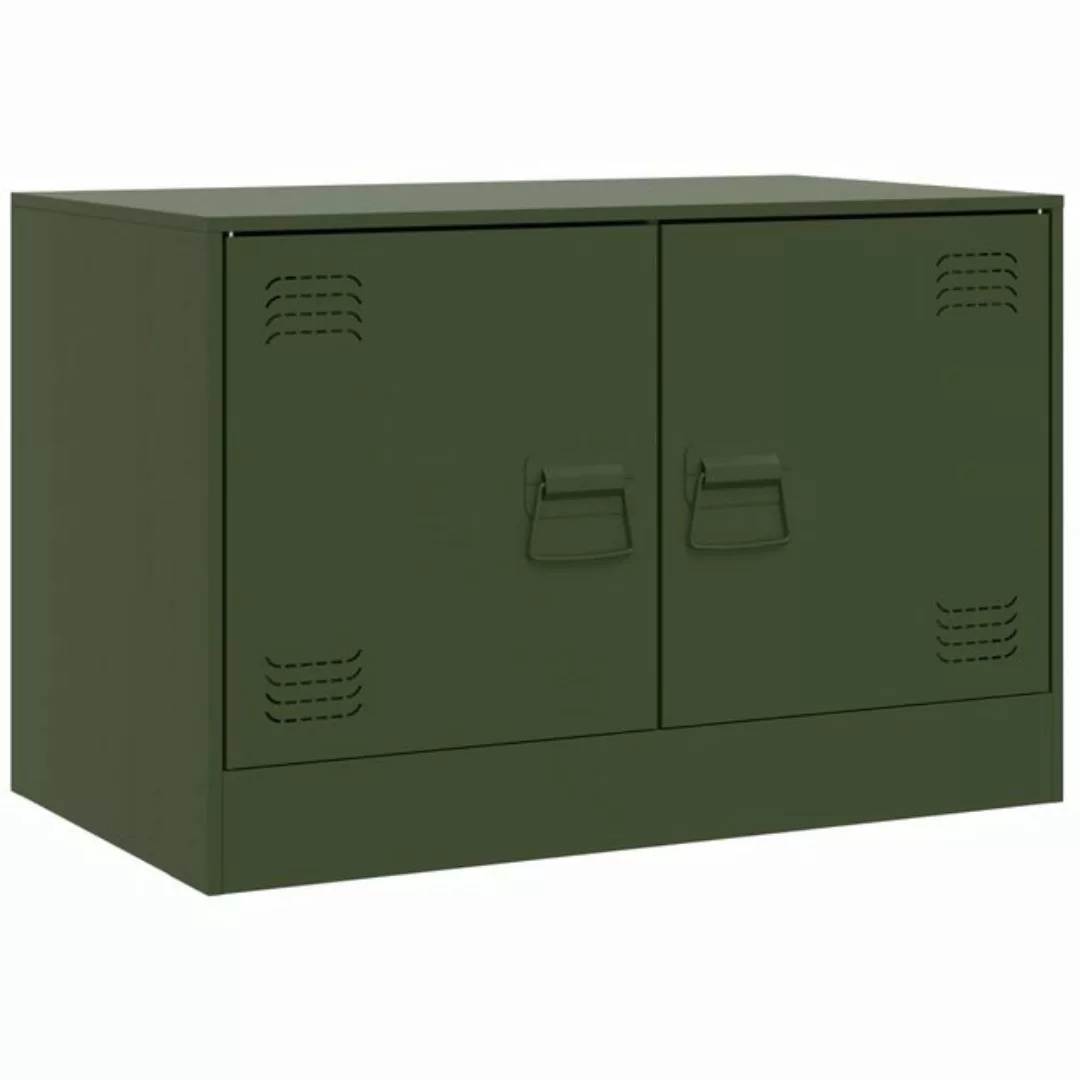 vidaXL TV-Schrank TV-Schrank Olivgrün 67x39x44 cm Stahl (1-St) günstig online kaufen