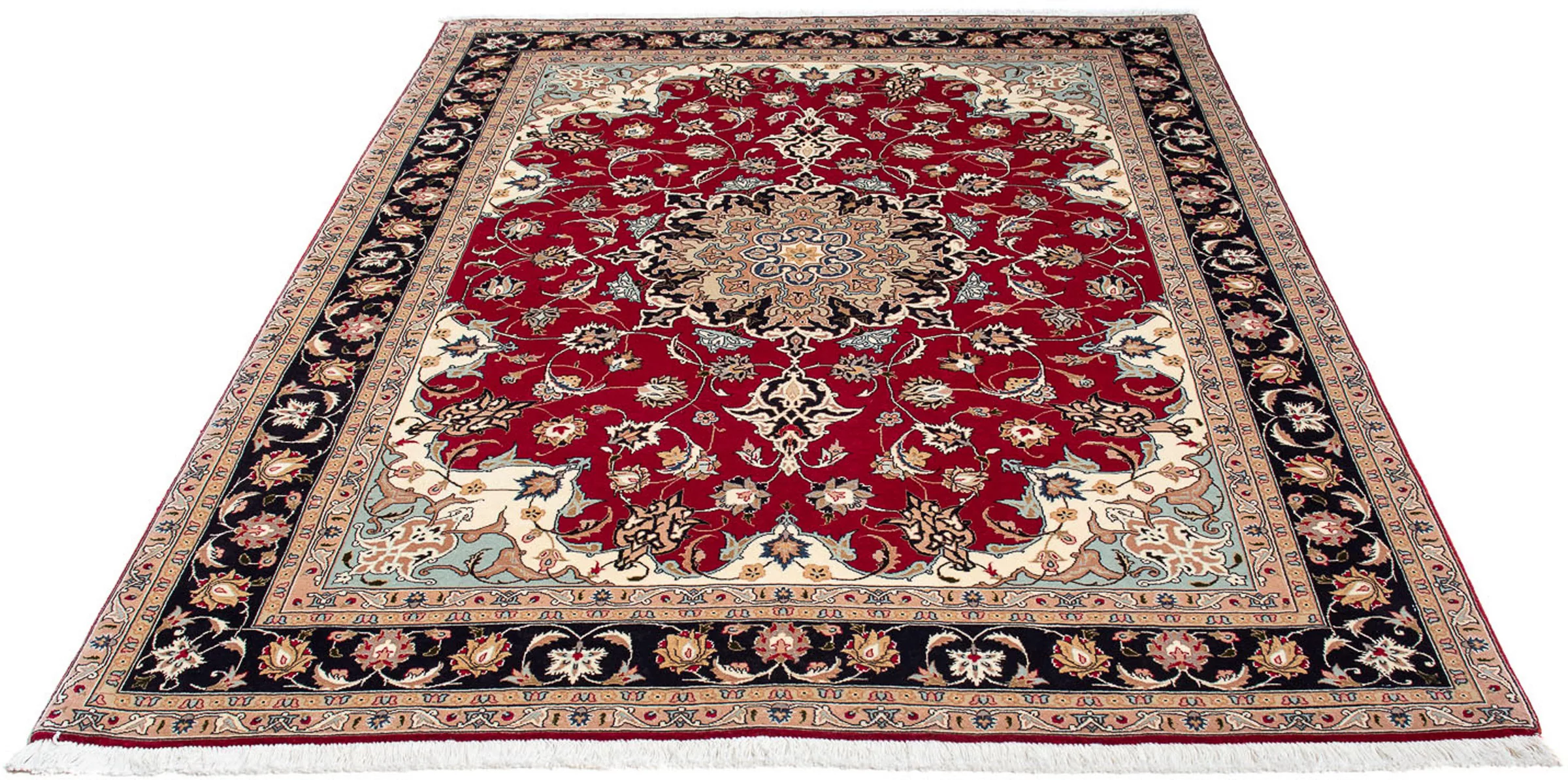 morgenland Orientteppich »Perser - Täbriz - Royal - 207 x 154 cm - rot«, re günstig online kaufen