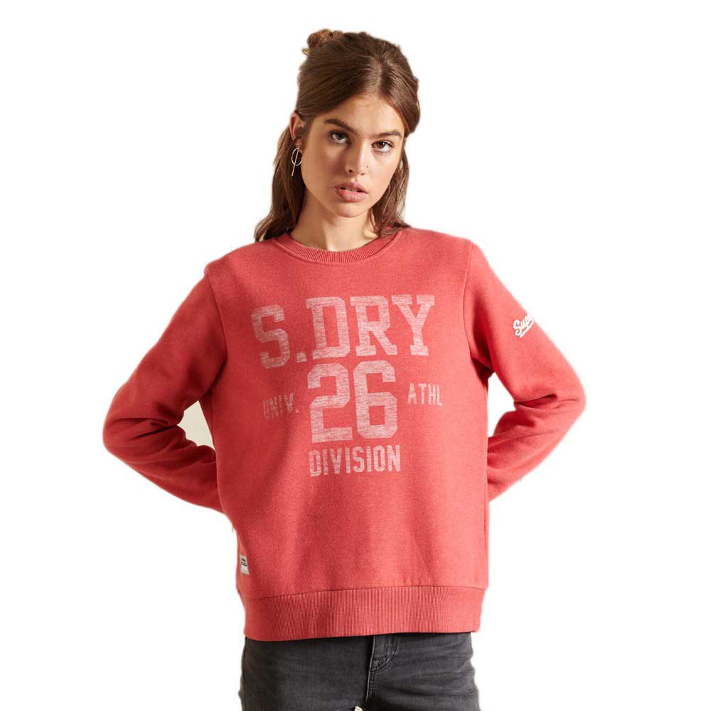 Superdry Track & Field Crew Sweatshirt XS Hike Red Marl günstig online kaufen