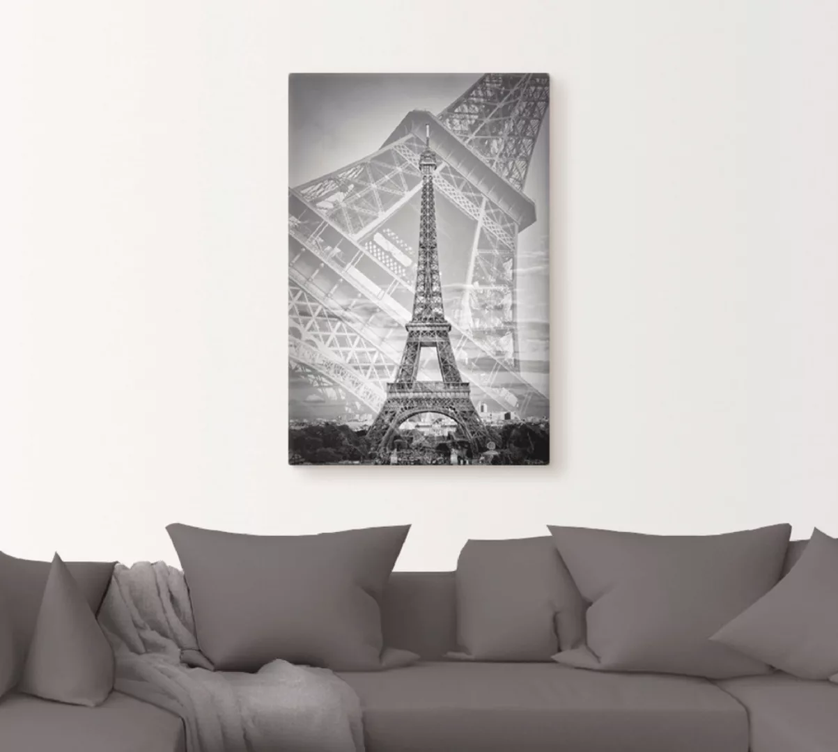 Artland Wandbild "Der doppelte Eiffelturm II", (1 St.), als Alubild, Outdoo günstig online kaufen