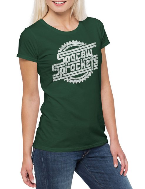 Urban Backwoods Print-Shirt Spacely's Space Sprockets Inc. Logo Damen T-Shi günstig online kaufen