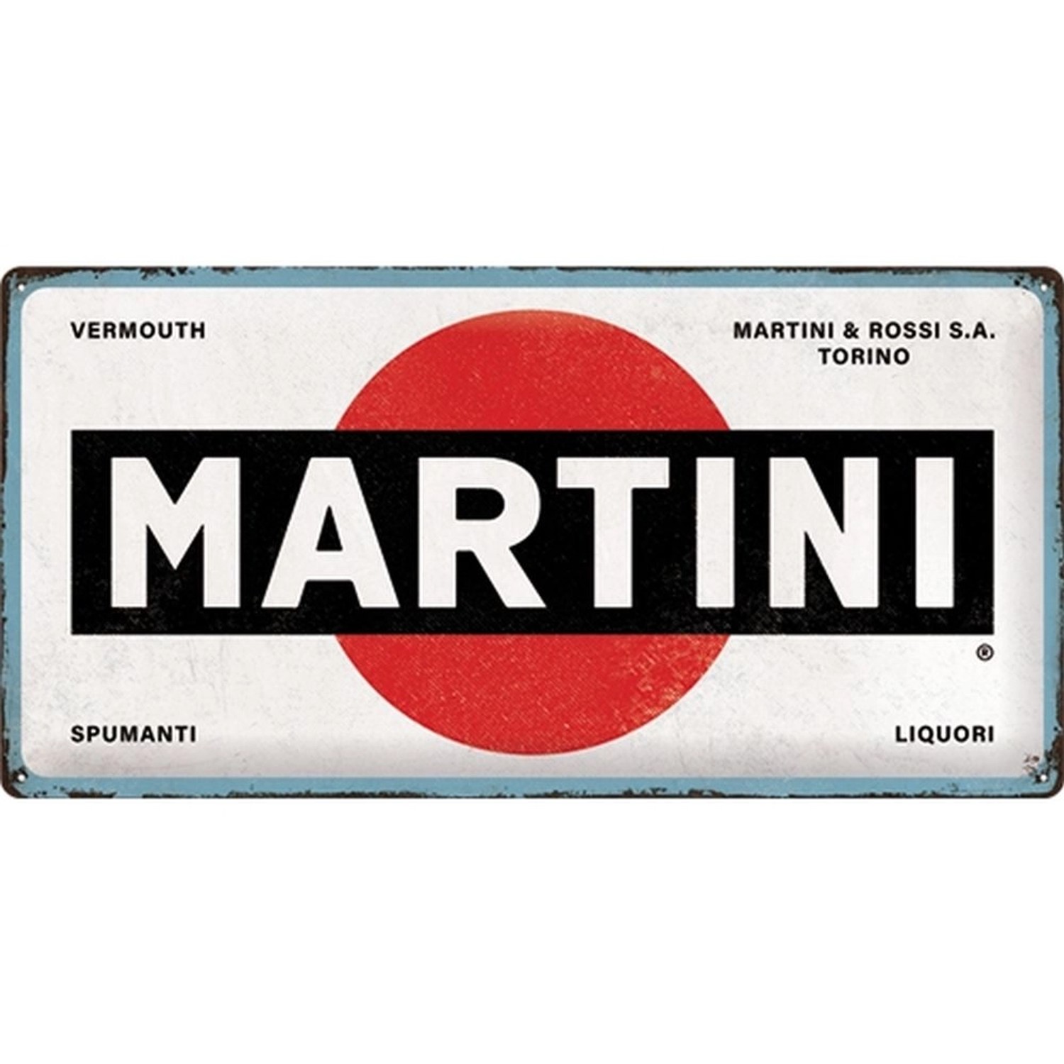 Nostalgic-Art Blechschild 25 x 50cm - Martini - Martini Logo White günstig online kaufen