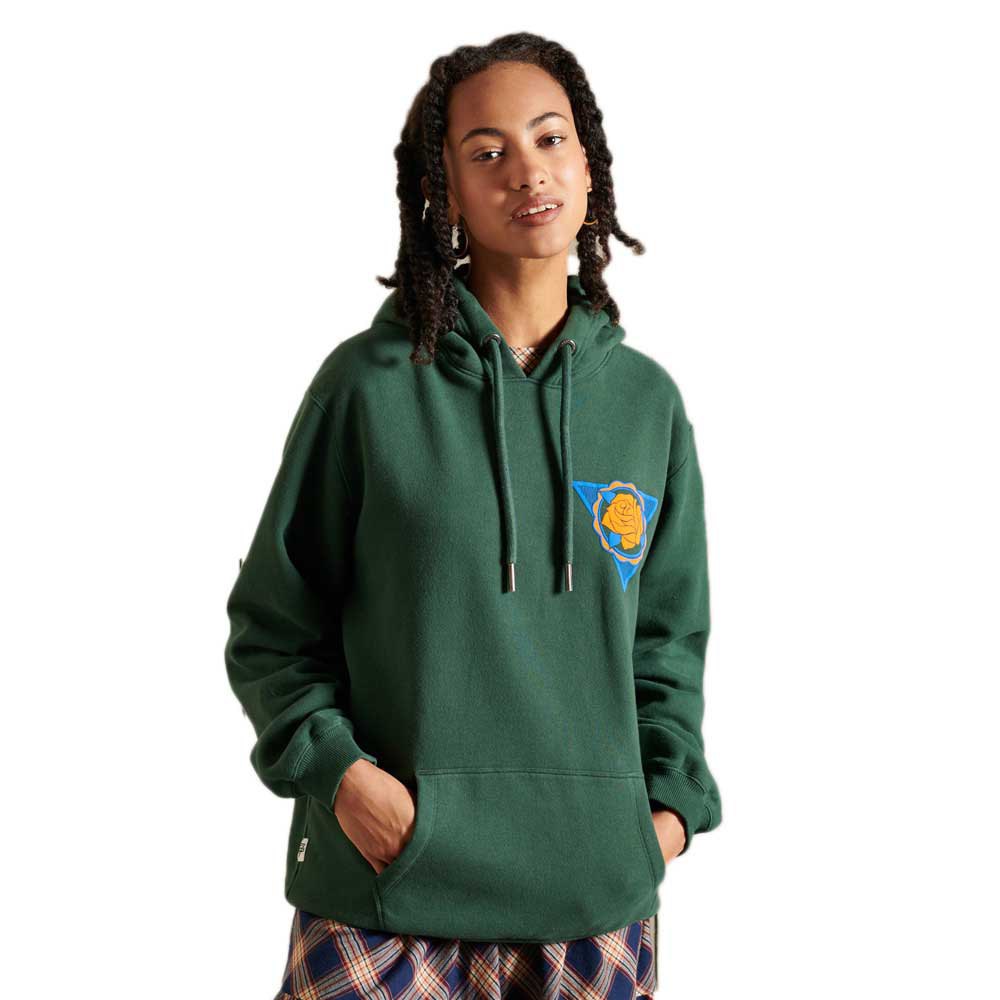 Superdry Boho Graphic Ana Kapuzenpullover M-L Jungle Green günstig online kaufen