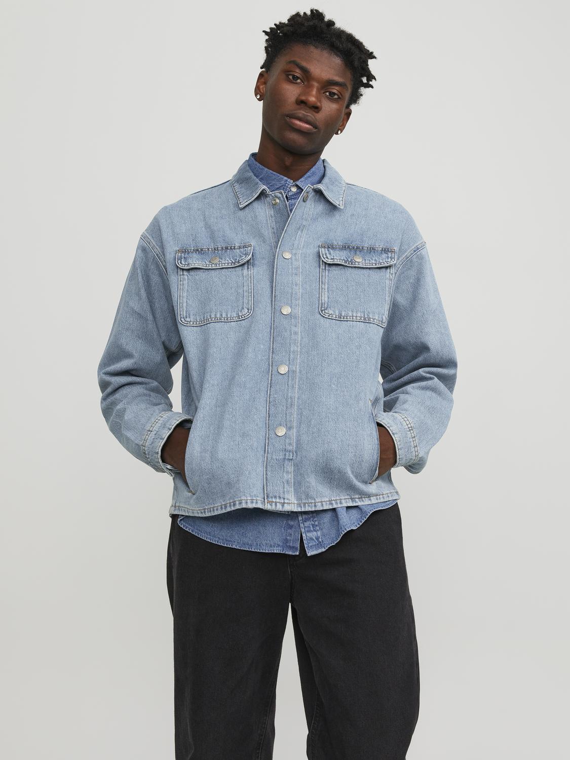 Jack & Jones Jeanshemd JJICHASE JJOVERSHIRT MF 902 SN günstig online kaufen