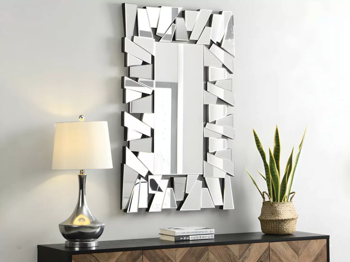 Wandspiegel - Edelstahl - 120 x  76 cm - UYUNI günstig online kaufen