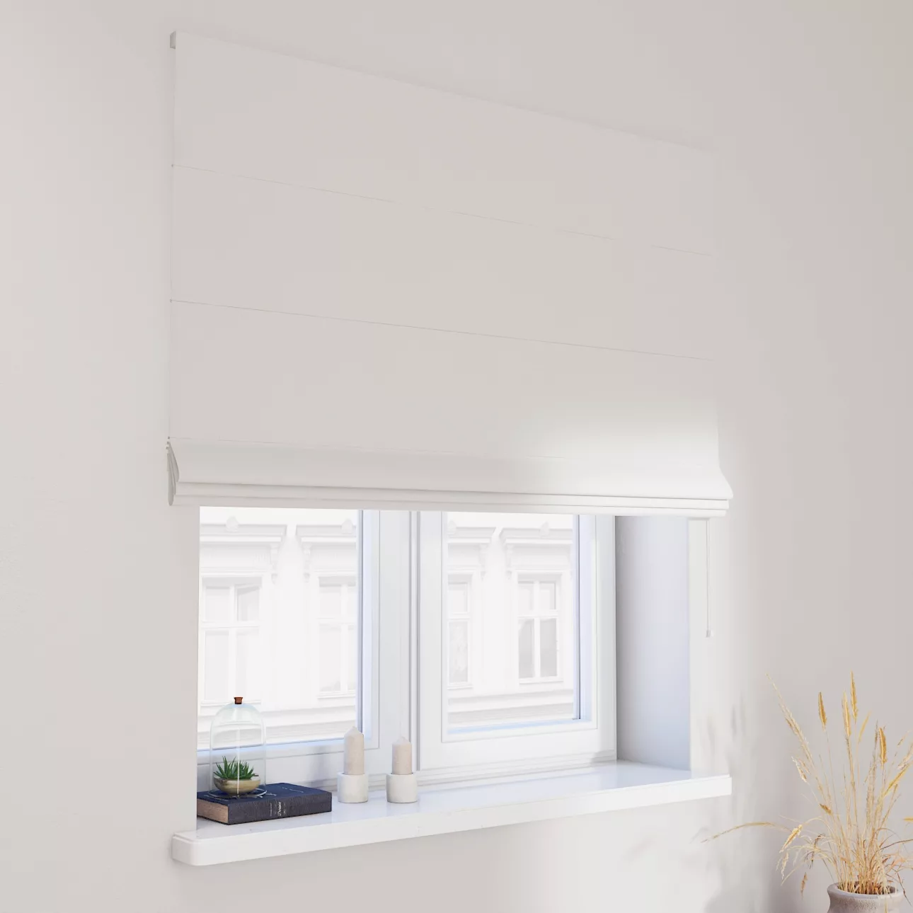 Dekoria Raffrollo Capri, weiß, 120 x 160 cm günstig online kaufen