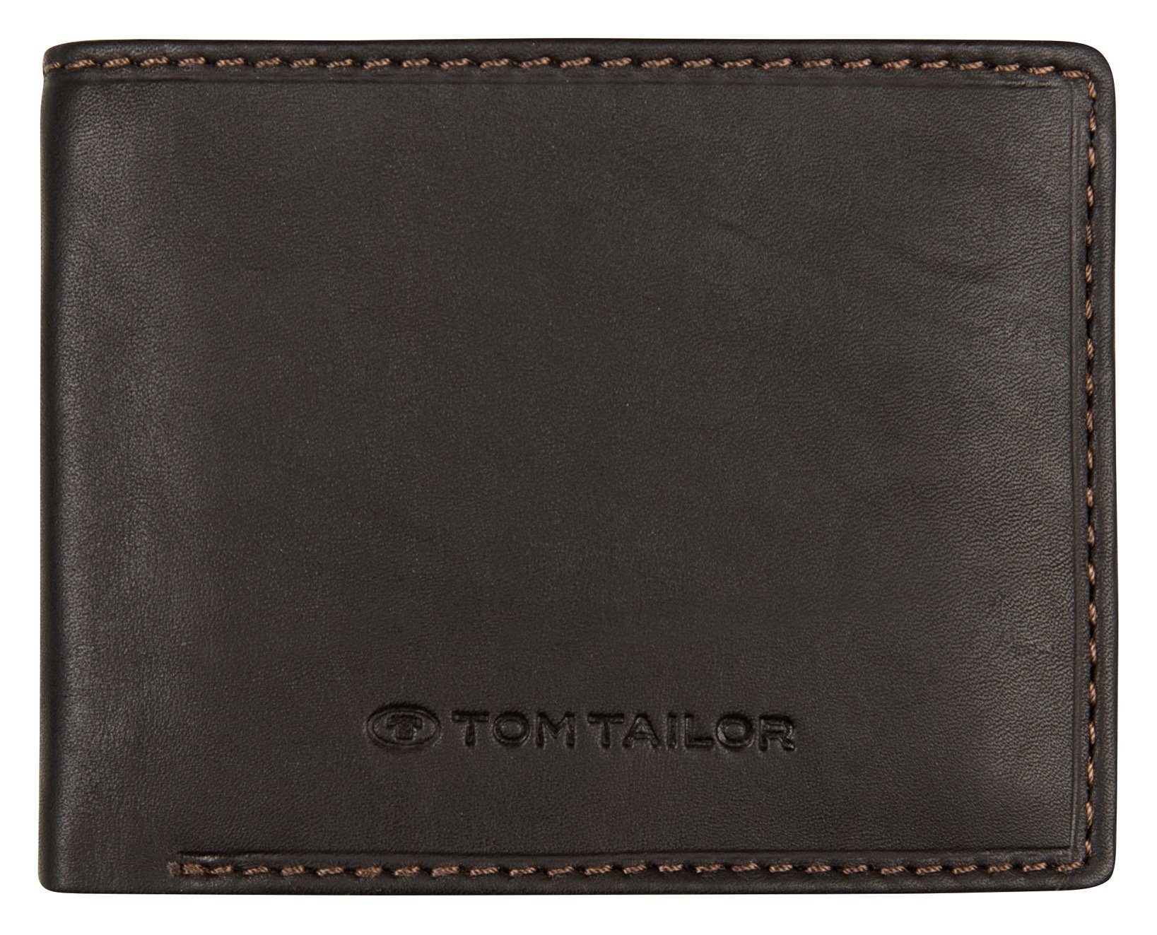 TOM TAILOR Geldbörse "LARY", im Querformat aus echtem Leder günstig online kaufen