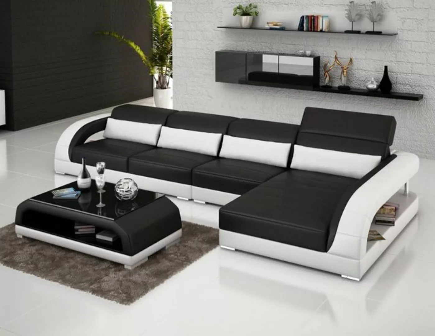 JVmoebel Ecksofa, Exclusive Wohnzimmer Couch Poster L Form Couchen Sofa Woh günstig online kaufen