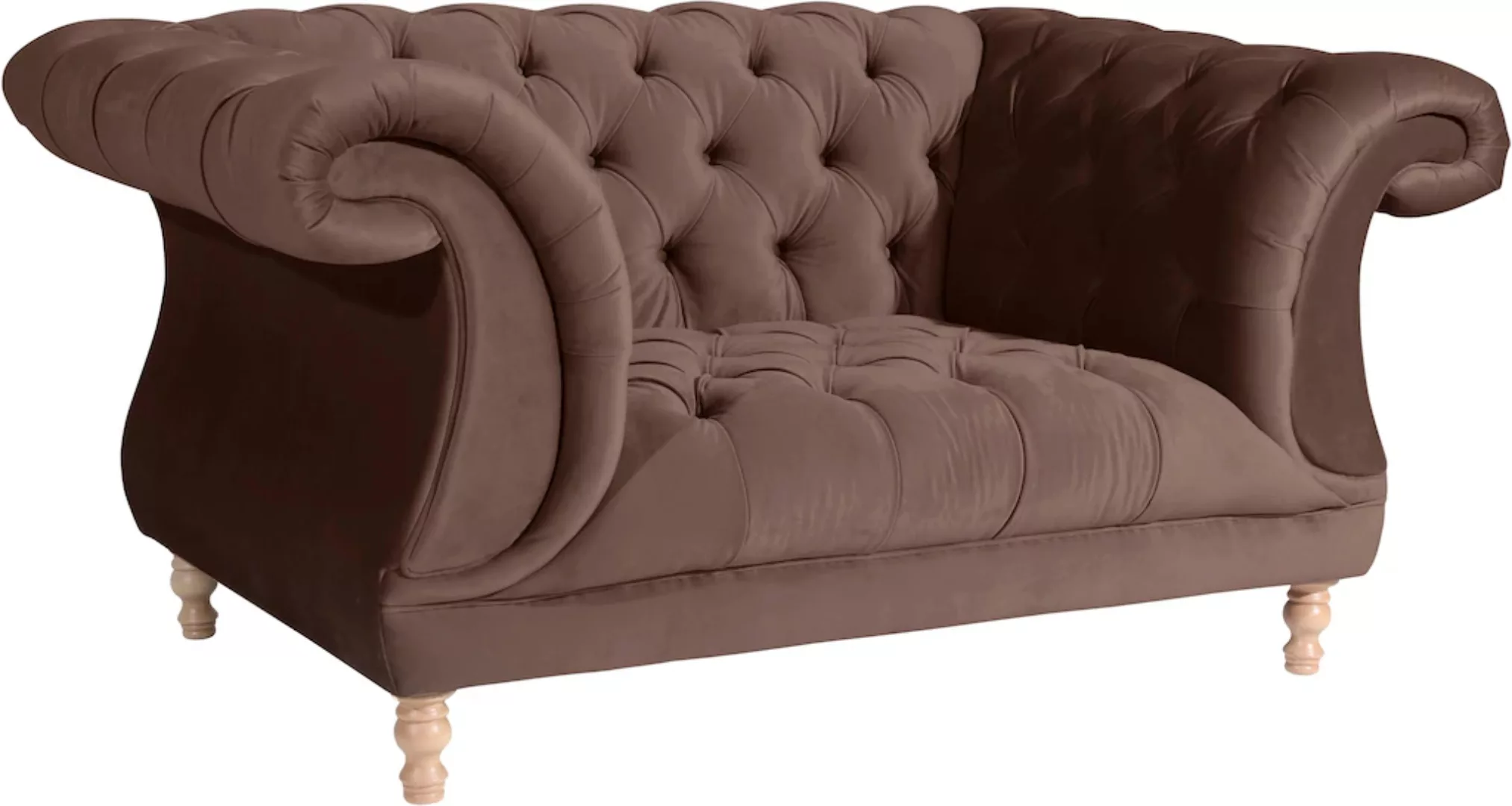 Max Winzer Loveseat "Isabelle", mit Knopfheftung & gedrechselten Füßen in B günstig online kaufen