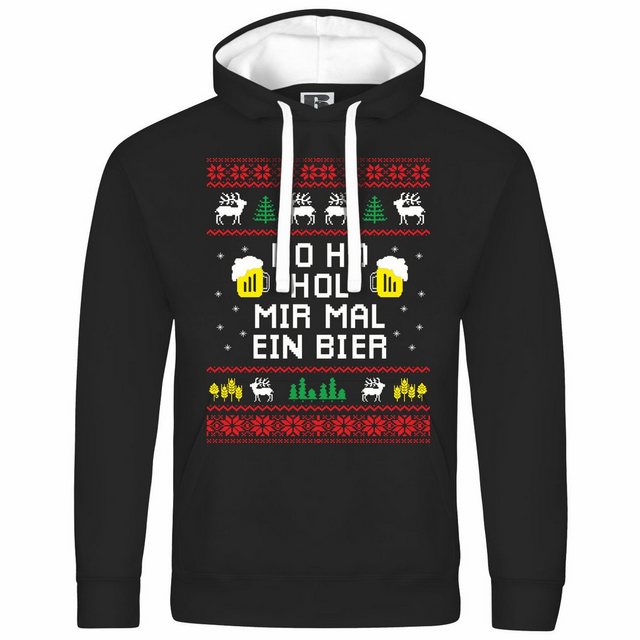 deinshirt Kapuzenpullover Herren Kapuzenpullover HO HO Hol mir mal ein Bier günstig online kaufen