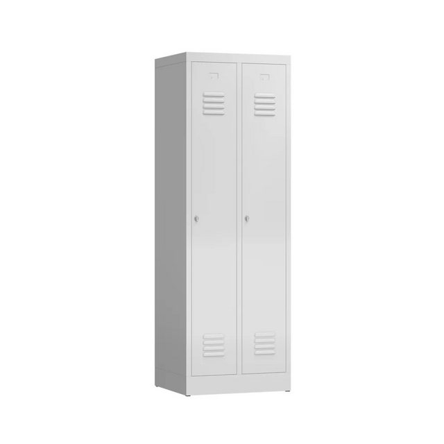 Steelboxx Spind ClassiX Garderobenschrank, 2 Abteile, 1800 x 590 x 500 mm ( günstig online kaufen