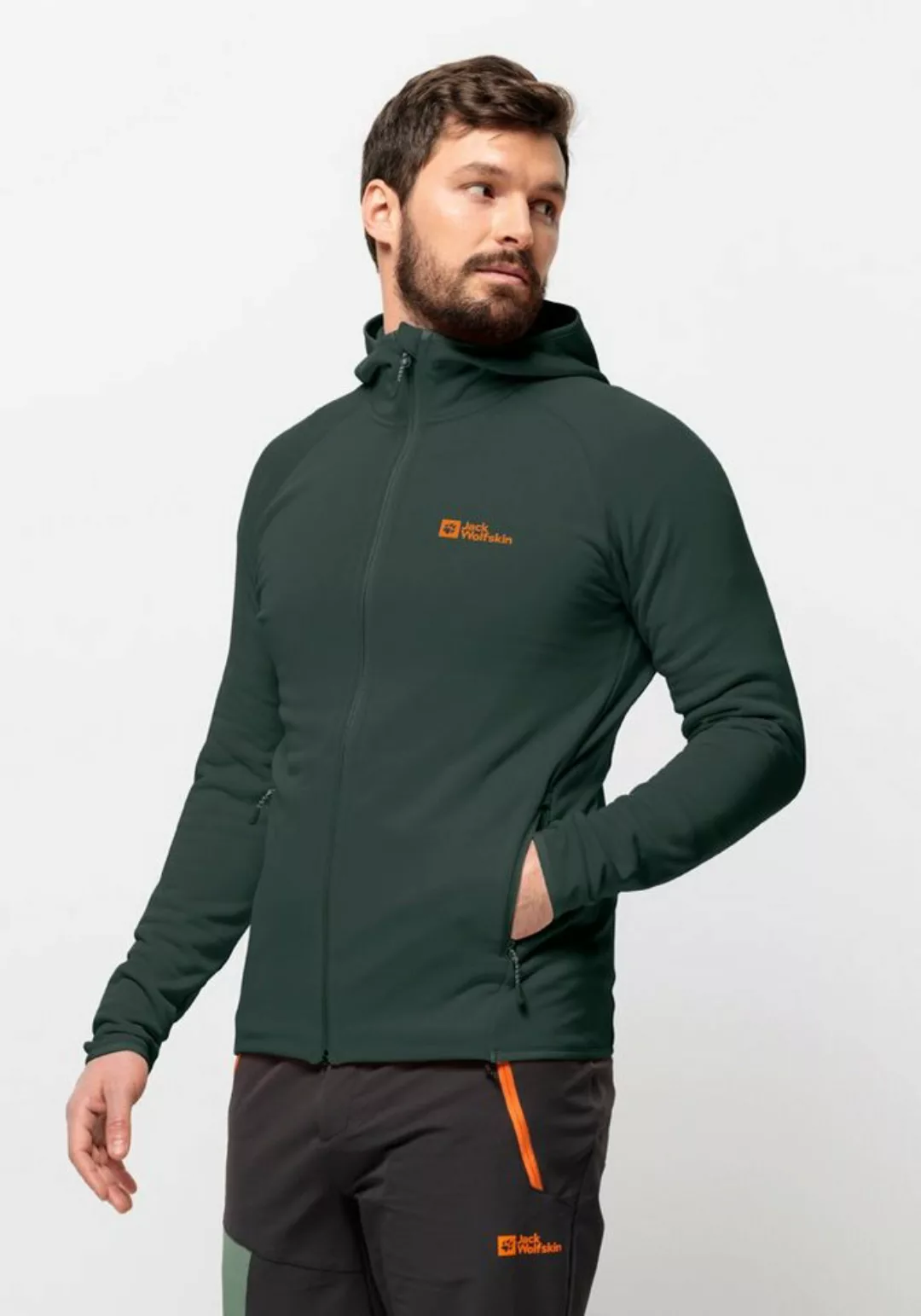 Jack Wolfskin Fleecejacke "BAISELBERG HOODED FZ M", mit Kapuze günstig online kaufen