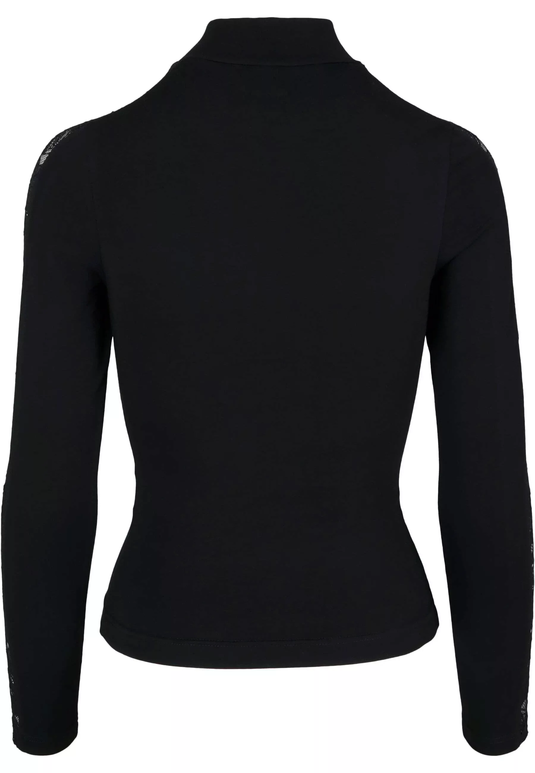 URBAN CLASSICS T-Shirt "Urban Classics Damen Ladies Lace Striped LS", (1 tl günstig online kaufen