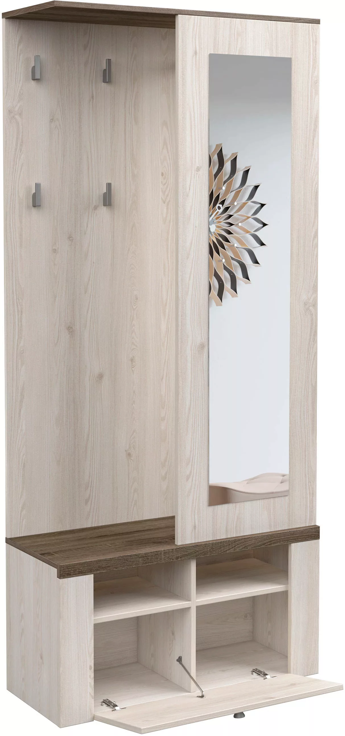 Home affaire Kompaktgarderobe "Larona", Breite 84,5 cm günstig online kaufen