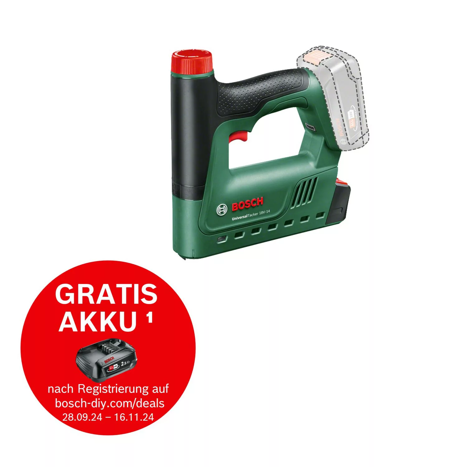 Bosch Home & Garden Akku-Tacker »UniversalTacker 18V-14 - solo«, ohne Akku günstig online kaufen