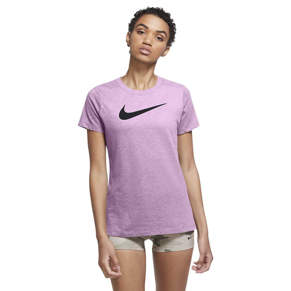Nike Dri Fit Kurzärmeliges T-shirt M Violet Shock / Pink Foam / Black günstig online kaufen