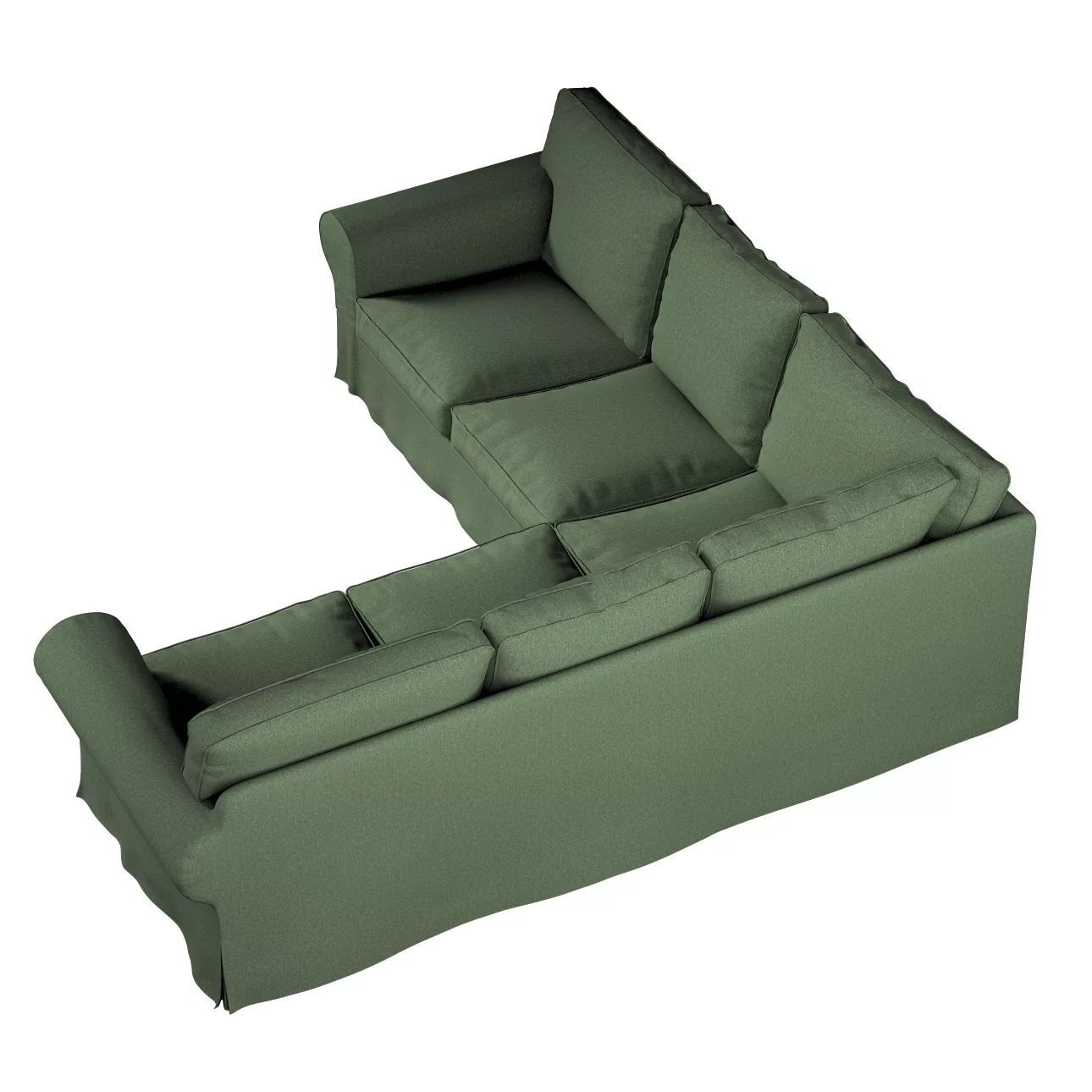 Bezug für Ektorp Ecksofa, grün, Sofahusse für Ektorp Ecksofa, Amsterdam (70 günstig online kaufen