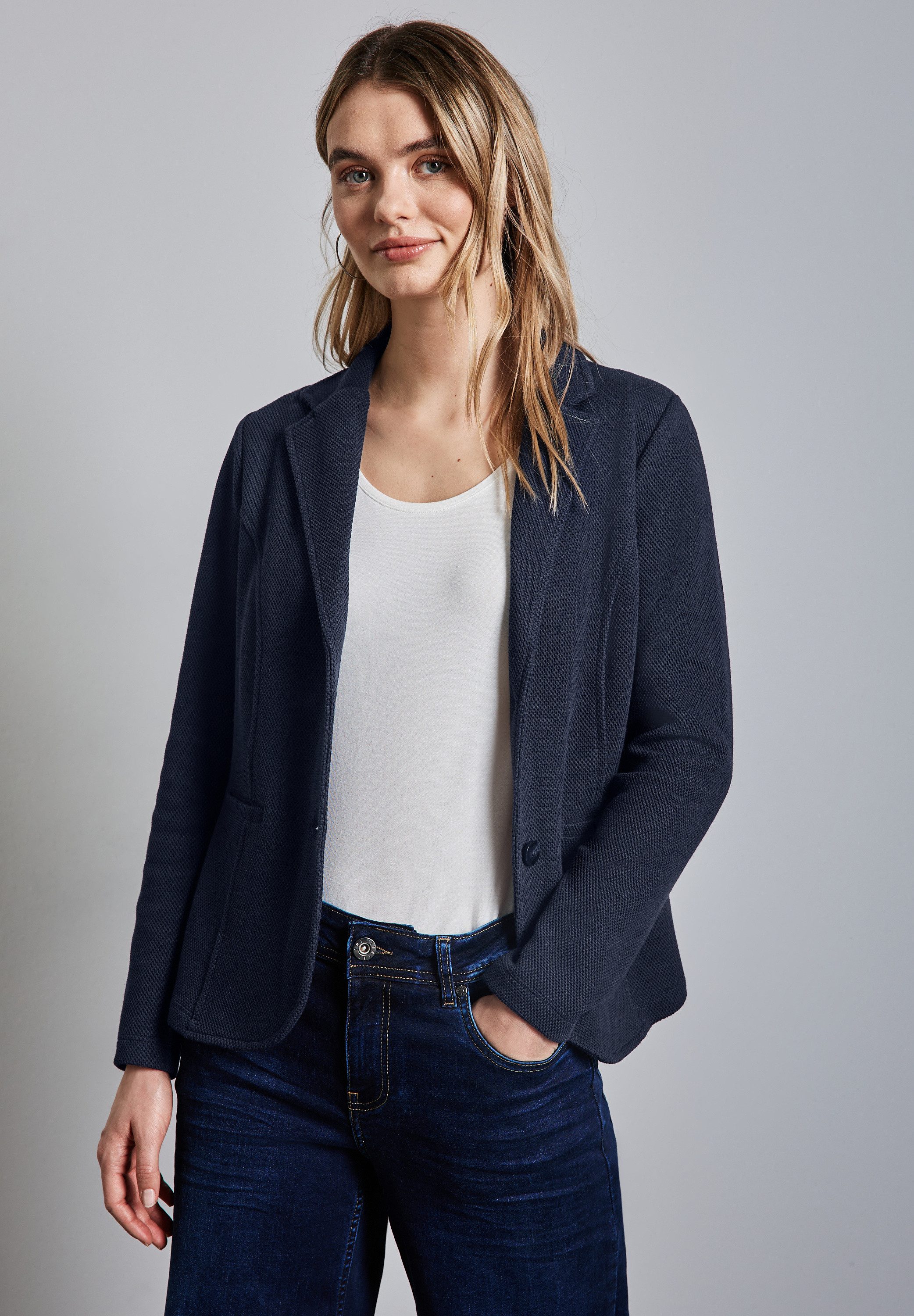 STREET ONE Kurzblazer im soften Baumwoll-Mix günstig online kaufen