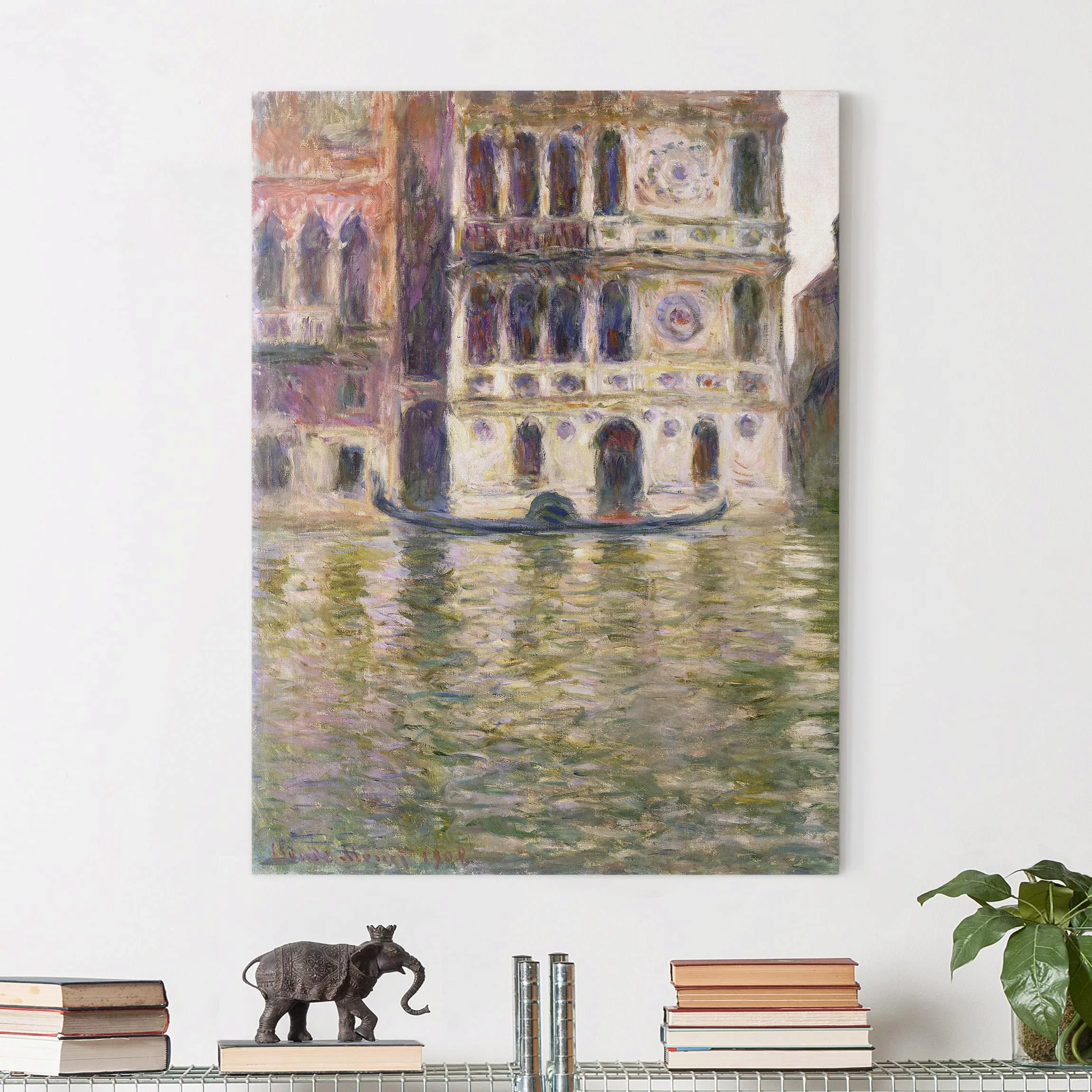 Leinwandbild Kunstdruck - Hochformat Claude Monet - Palazzo Dario günstig online kaufen