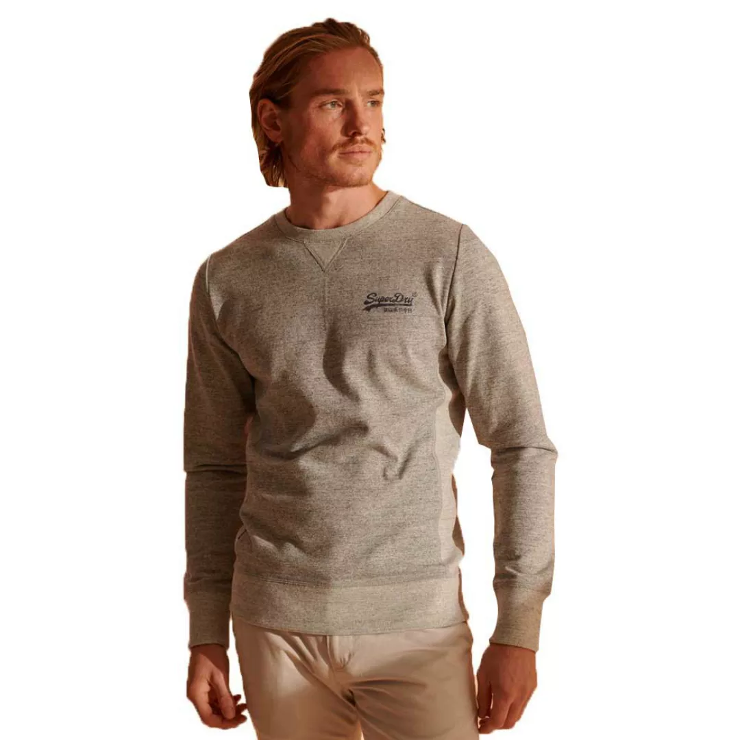 Superdry Orange Label Interest Crew Sweatshirt S Grey Slub Grindle günstig online kaufen