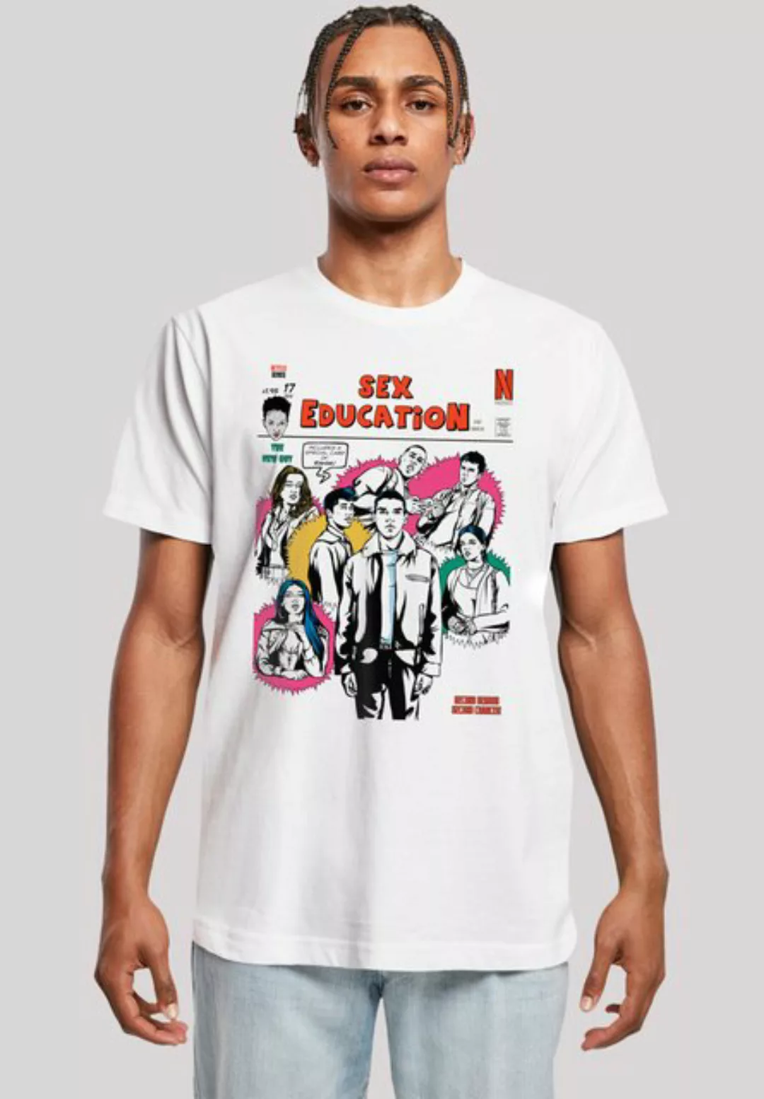 F4NT4STIC T-Shirt Sex Education Magazine Cover Netflix TV Series Premium Qu günstig online kaufen