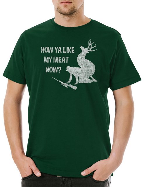 Urban Backwoods Print-Shirt How Ya Like My Meat Now? Herren T-Shirt Deer Re günstig online kaufen